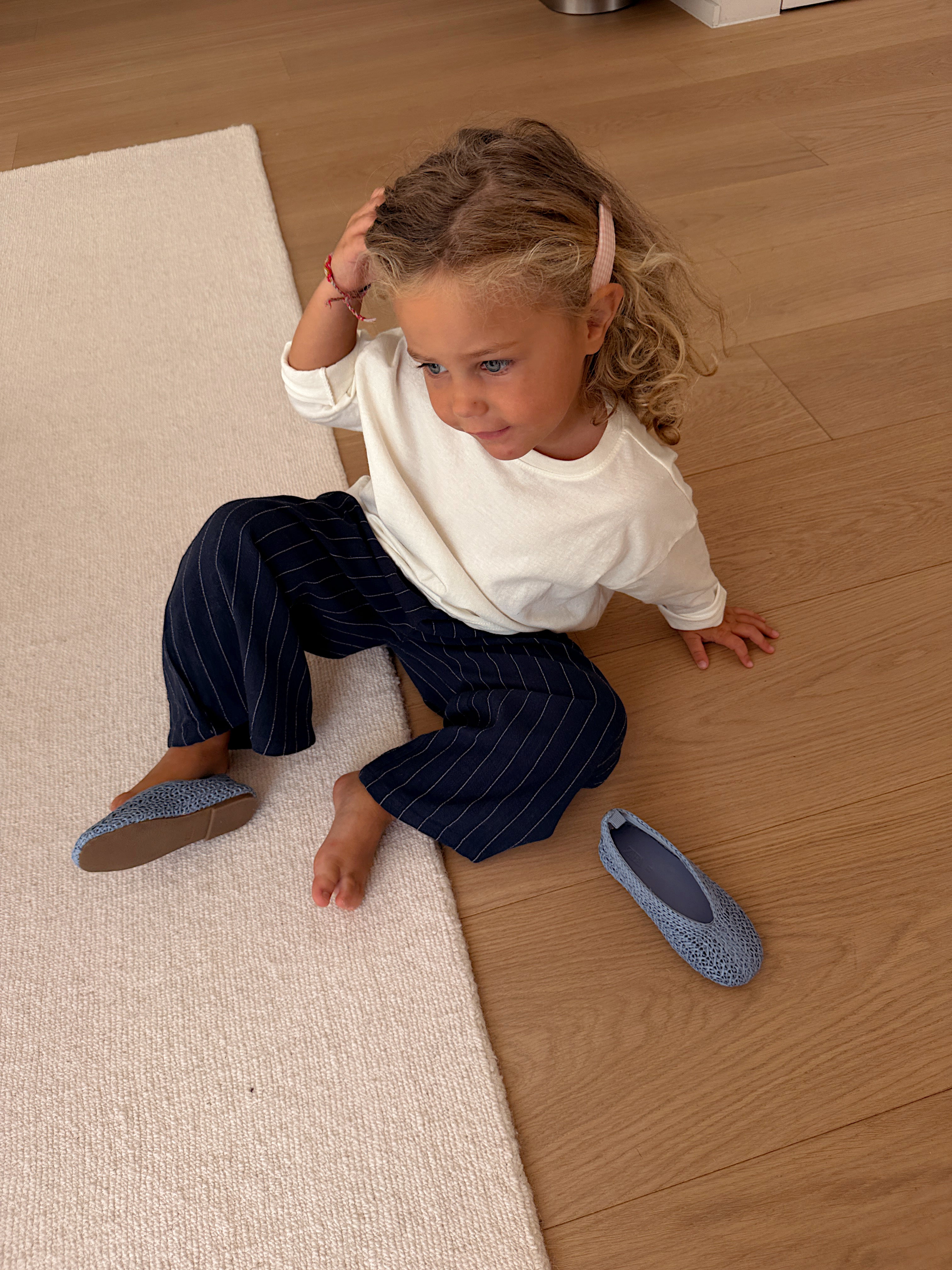 Pantalon Stella - bleu marine à lignes