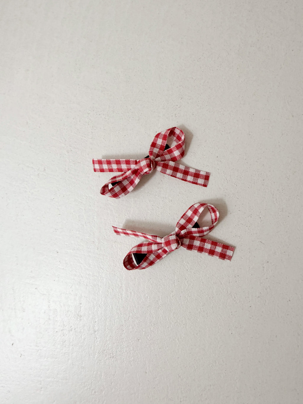 Pinces Heidi - vichy rouge