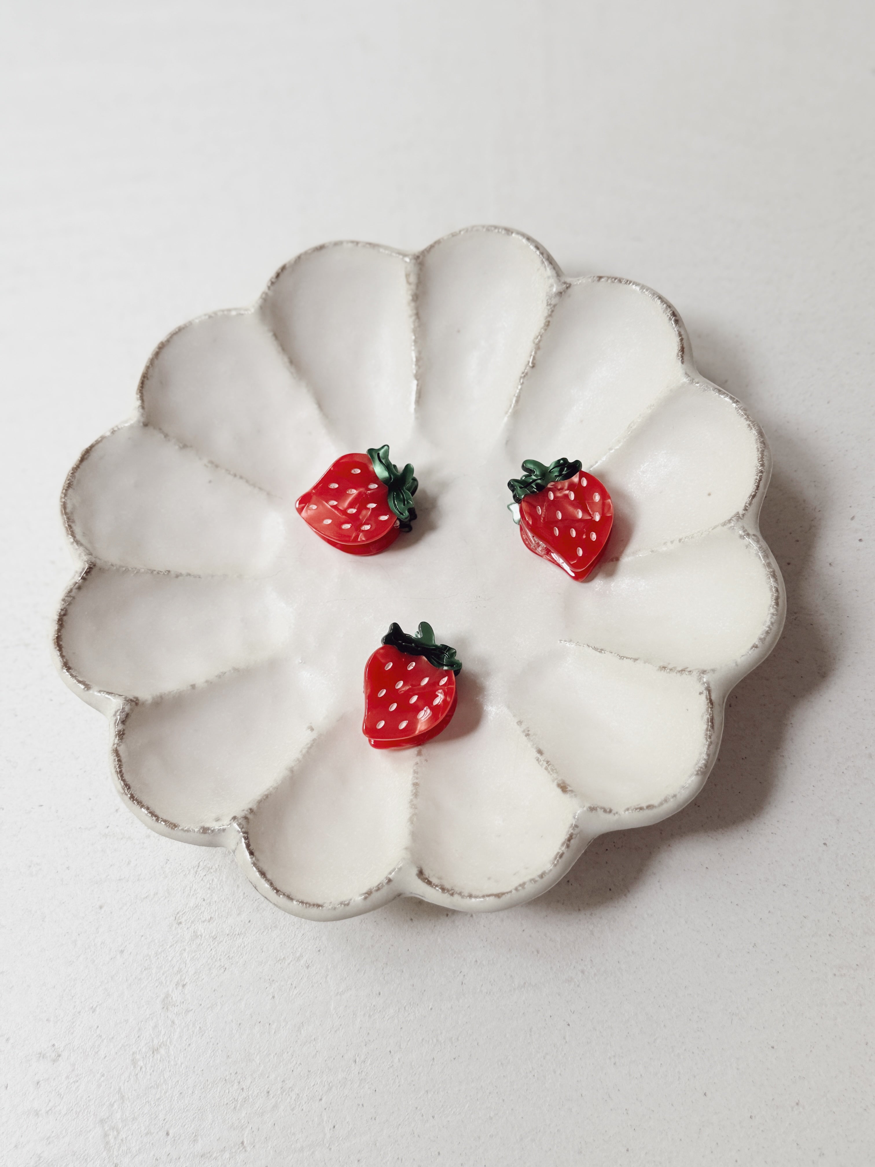 Pinces à cheveux Fraise - rouge