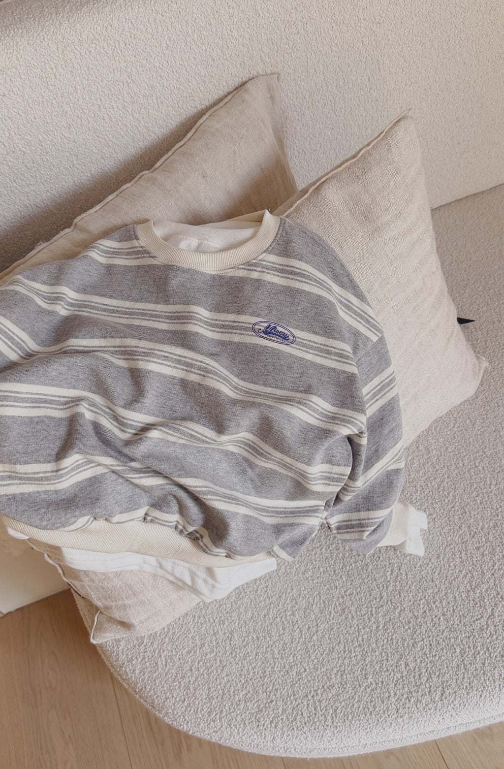 Pull Denis - gris et écru