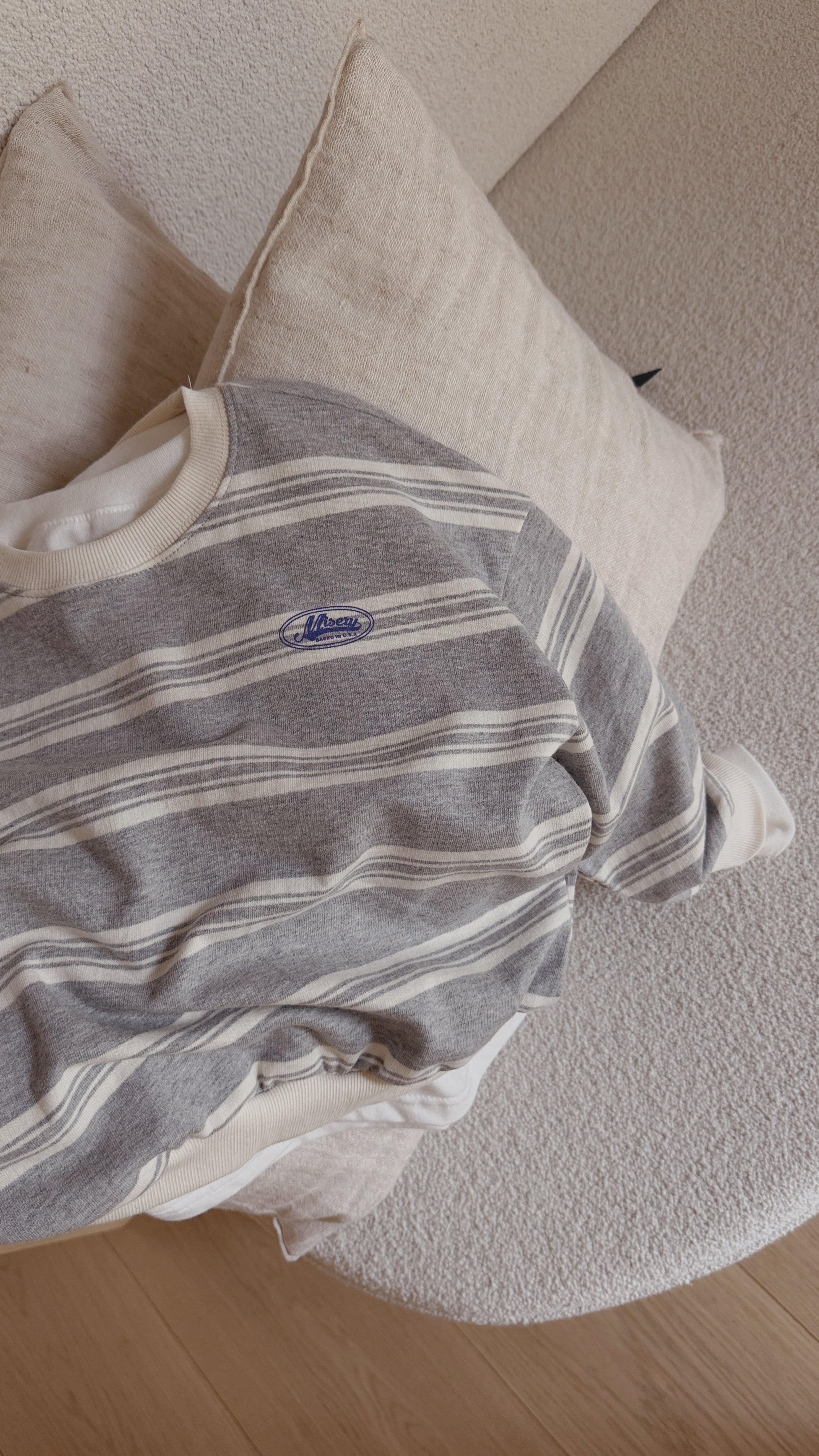 Pull Denis - gris et écru