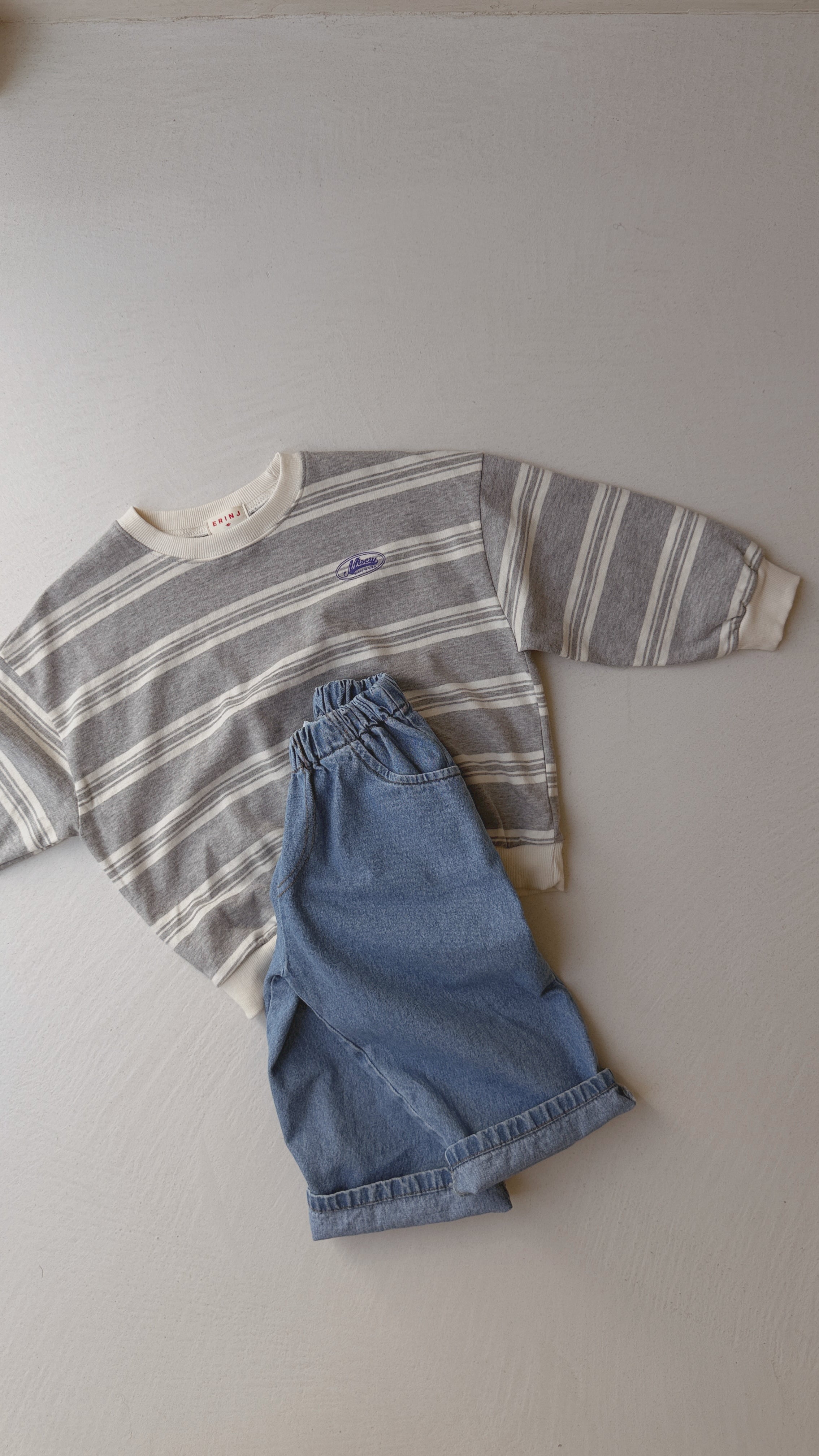 Pull Denis - gris et écru