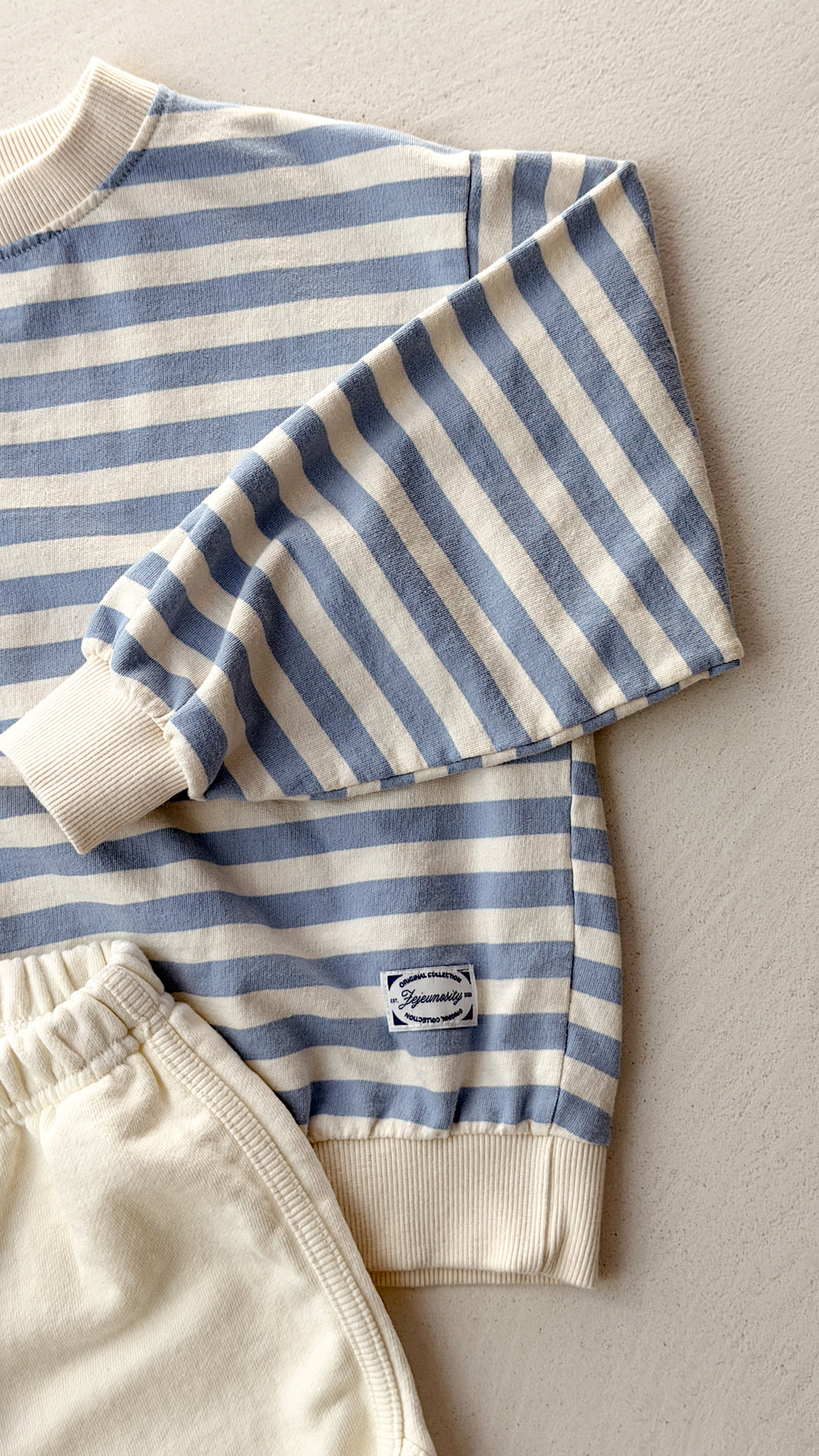 Pull Georges - bleu à lignes