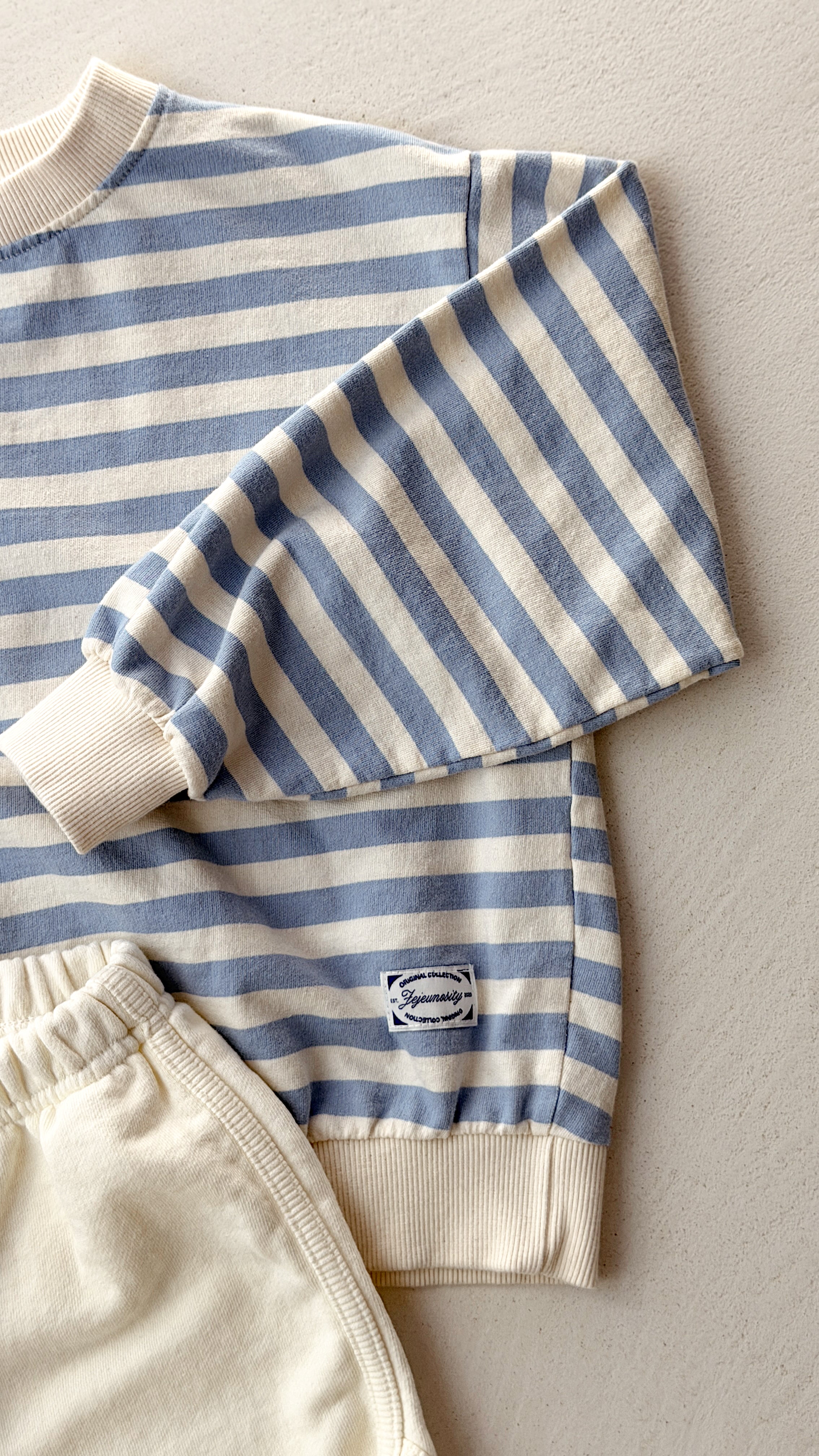Pull Georges - bleu à lignes