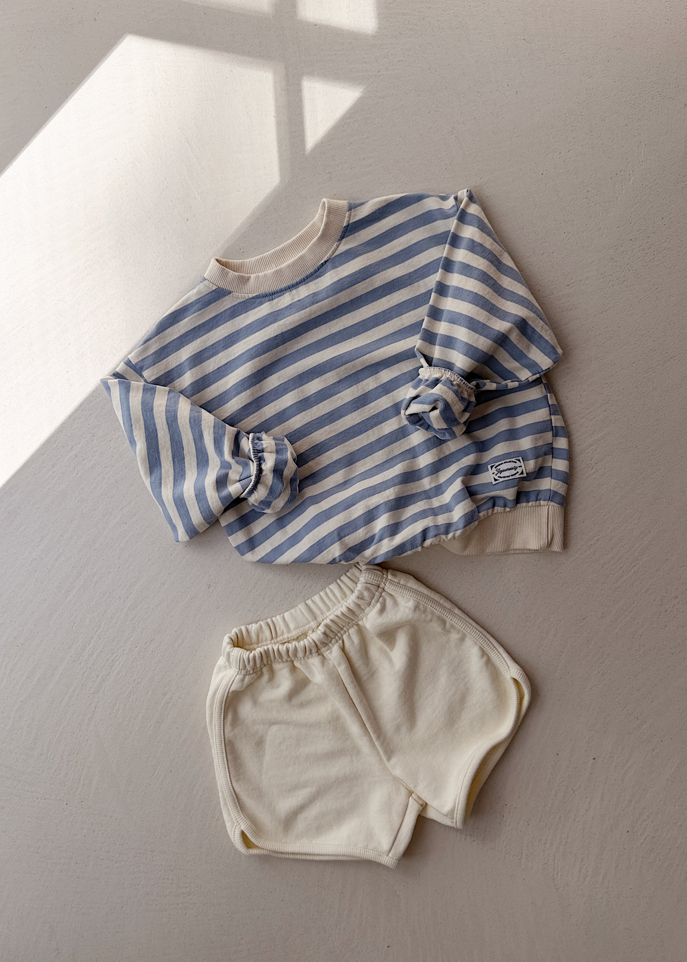 Pull Georges - bleu à lignes