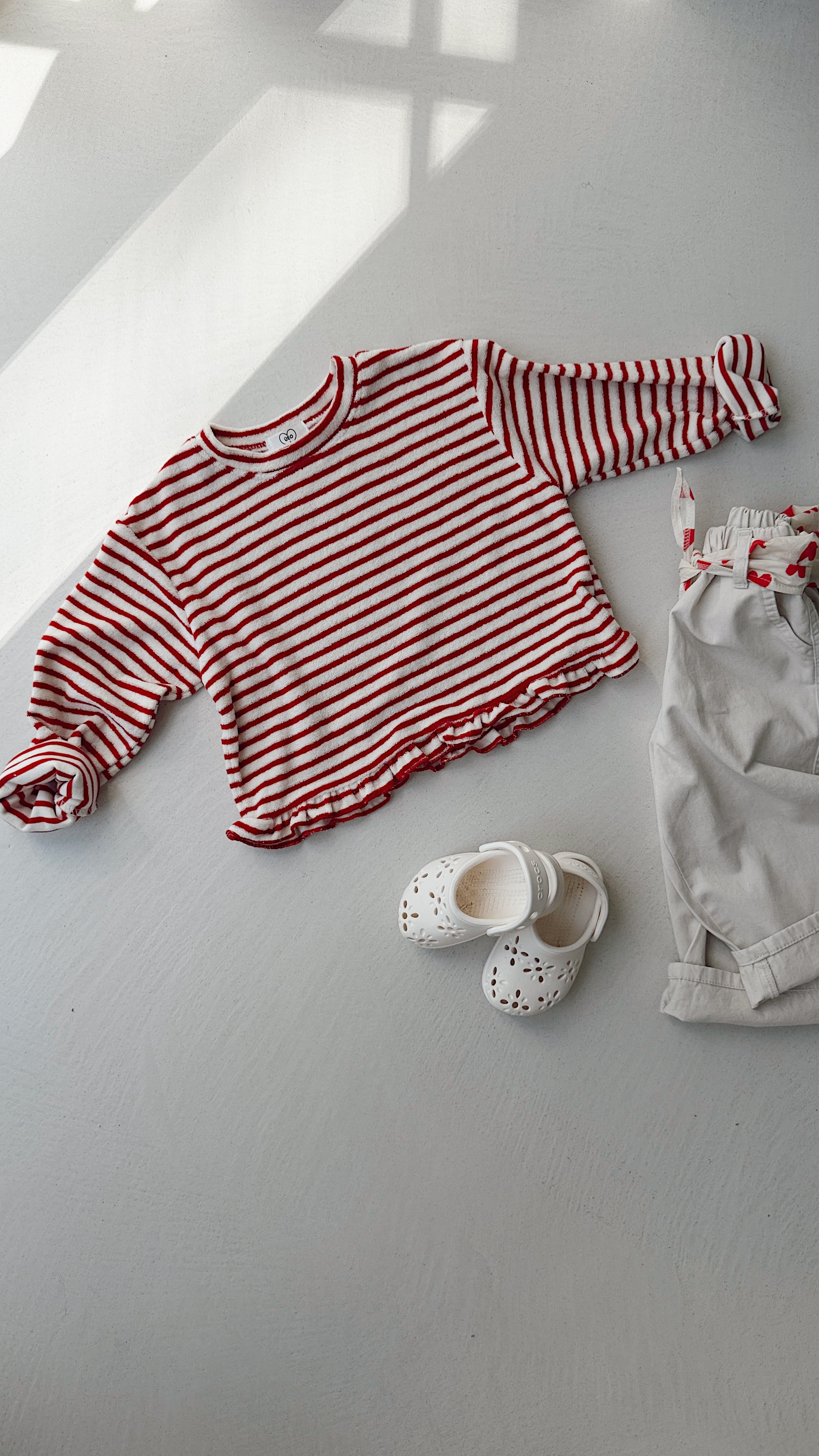 Pull Marina - rouge et écru