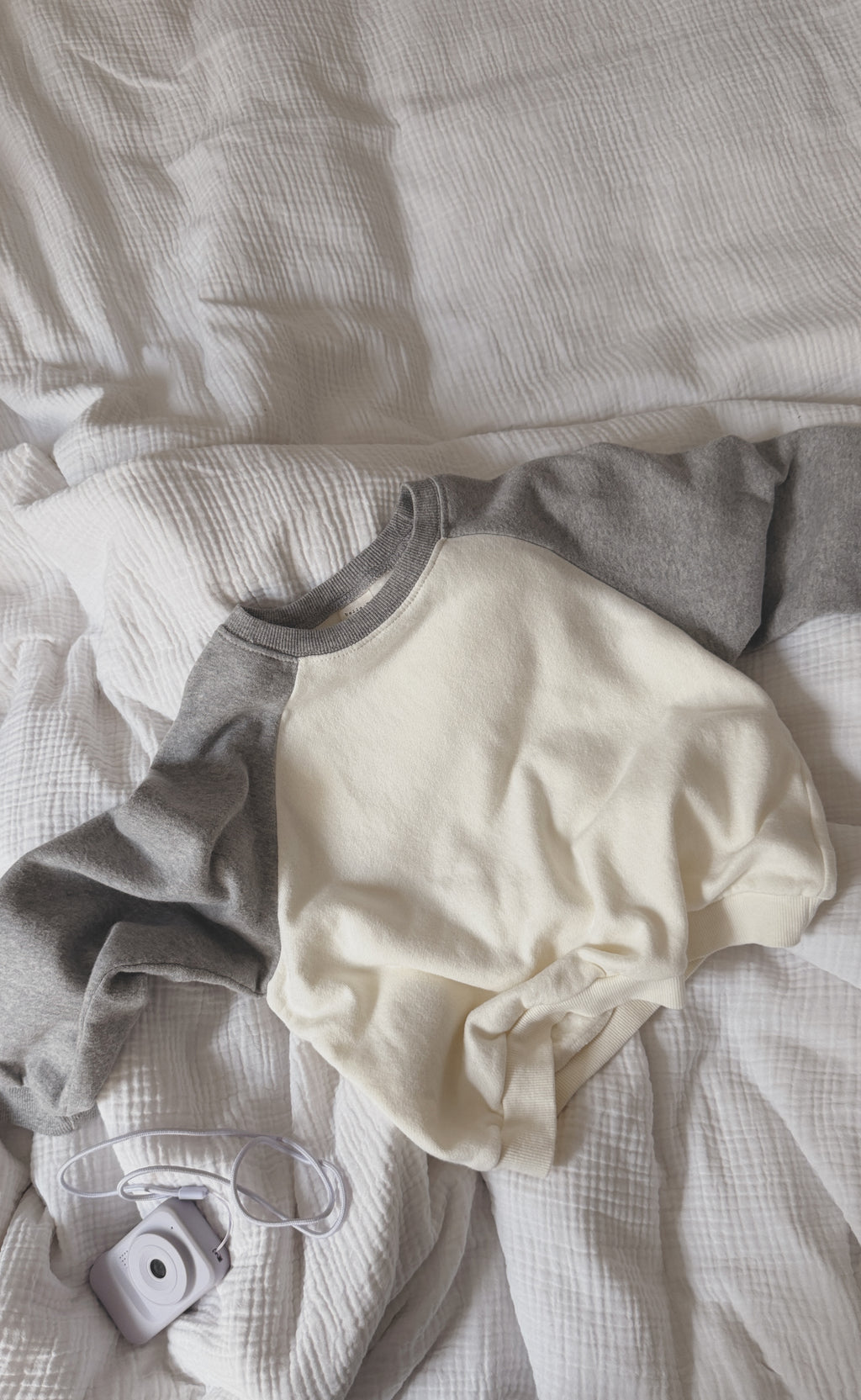 Pull Theo - gris et écru