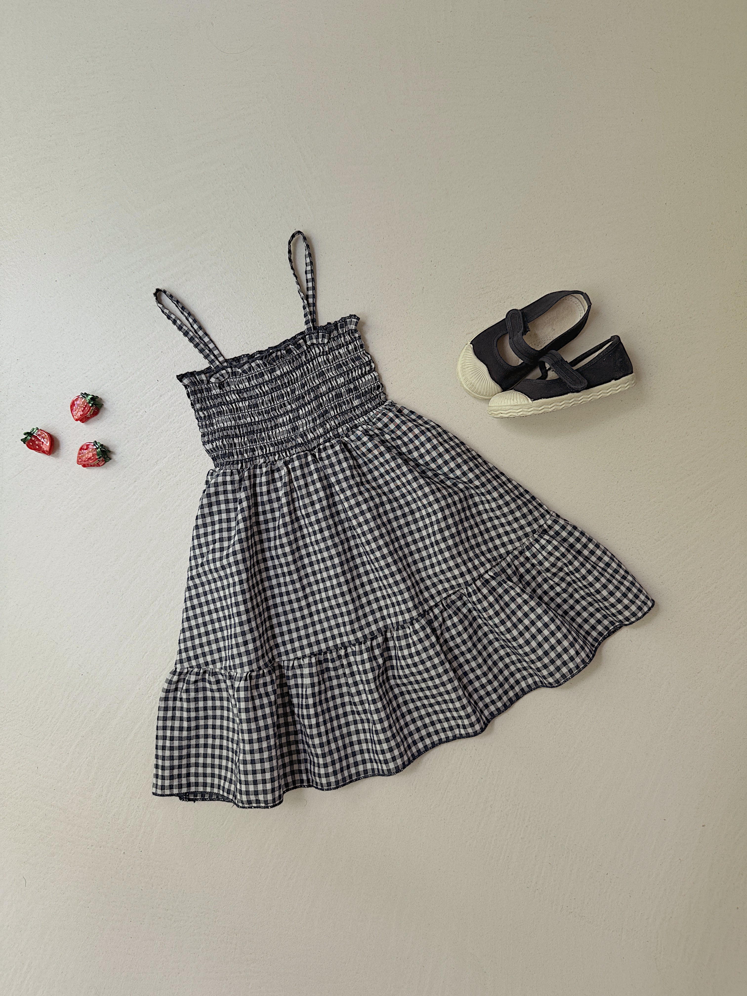 Robe Audrey - vichy bleu