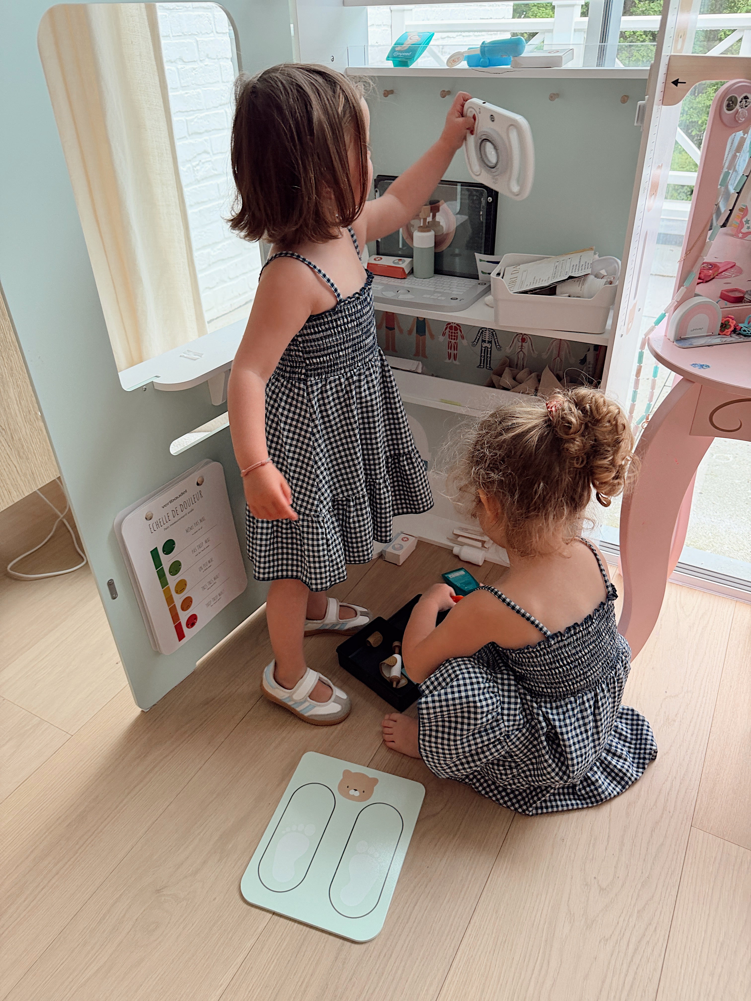 Robe Audrey - vichy bleu