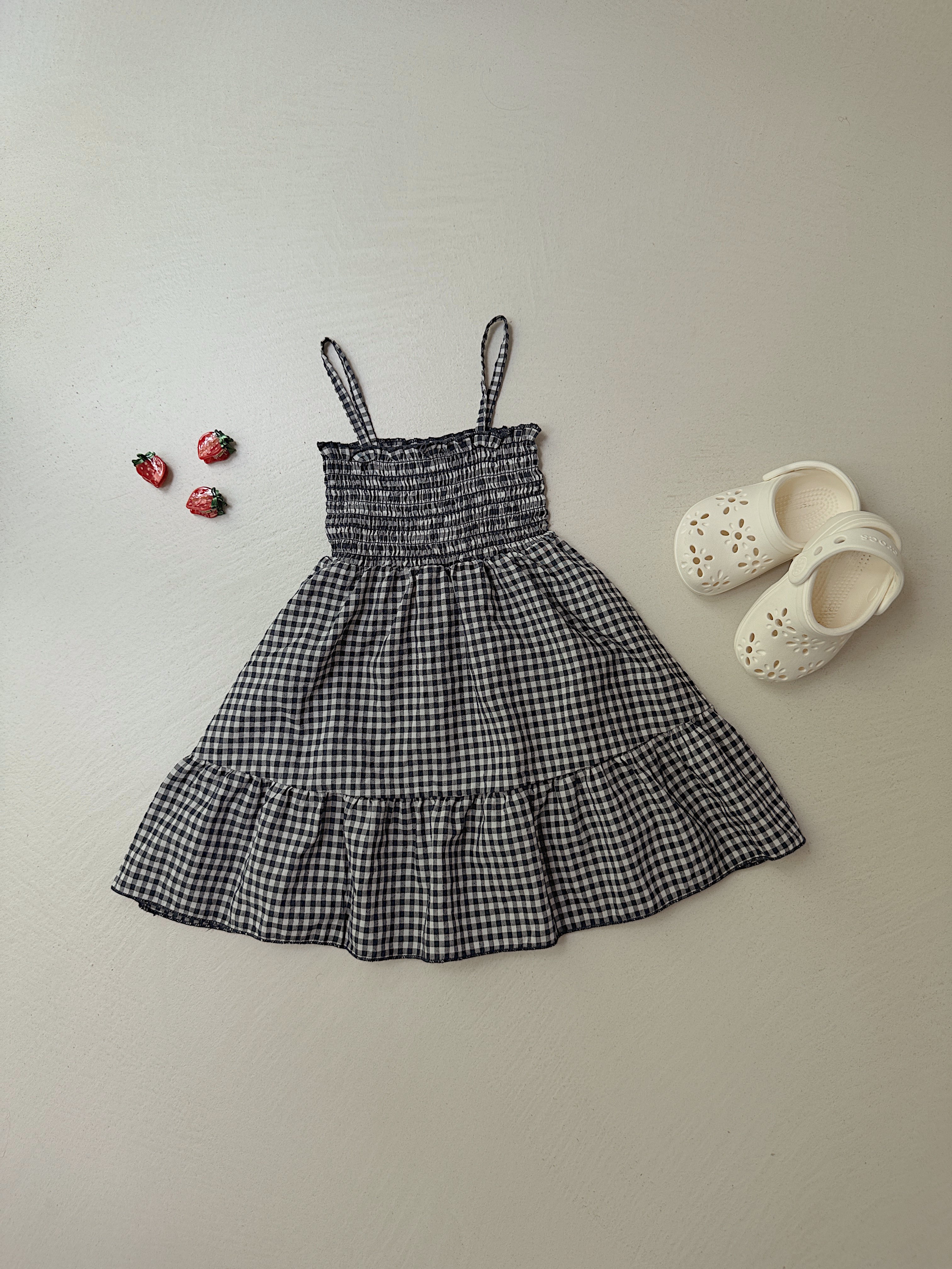 Robe Audrey - vichy bleu