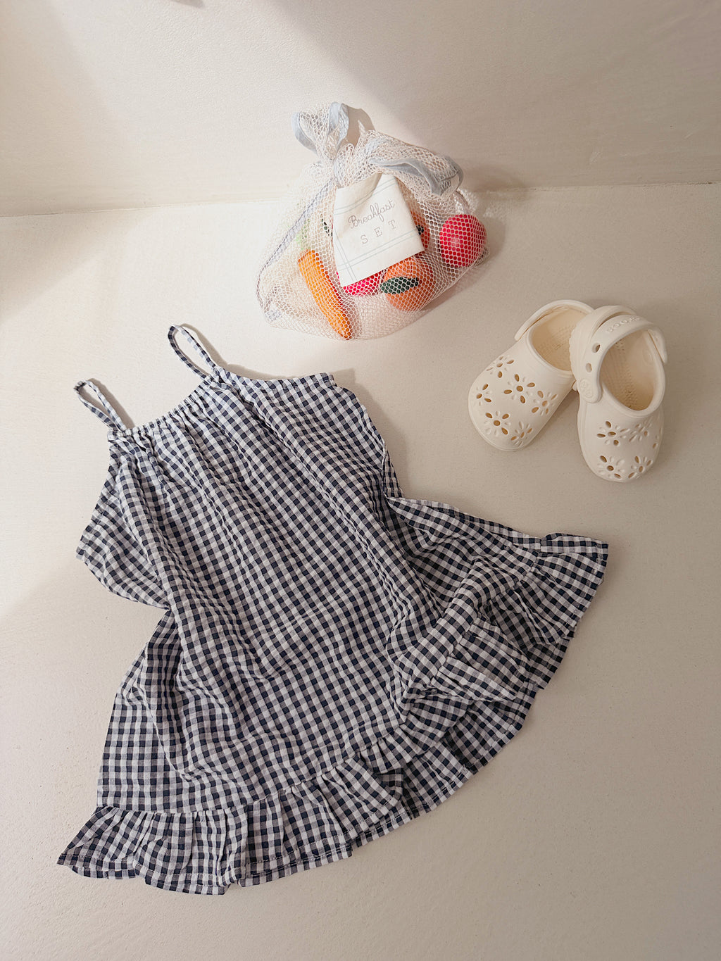 Robe Evi - vichy bleu marine