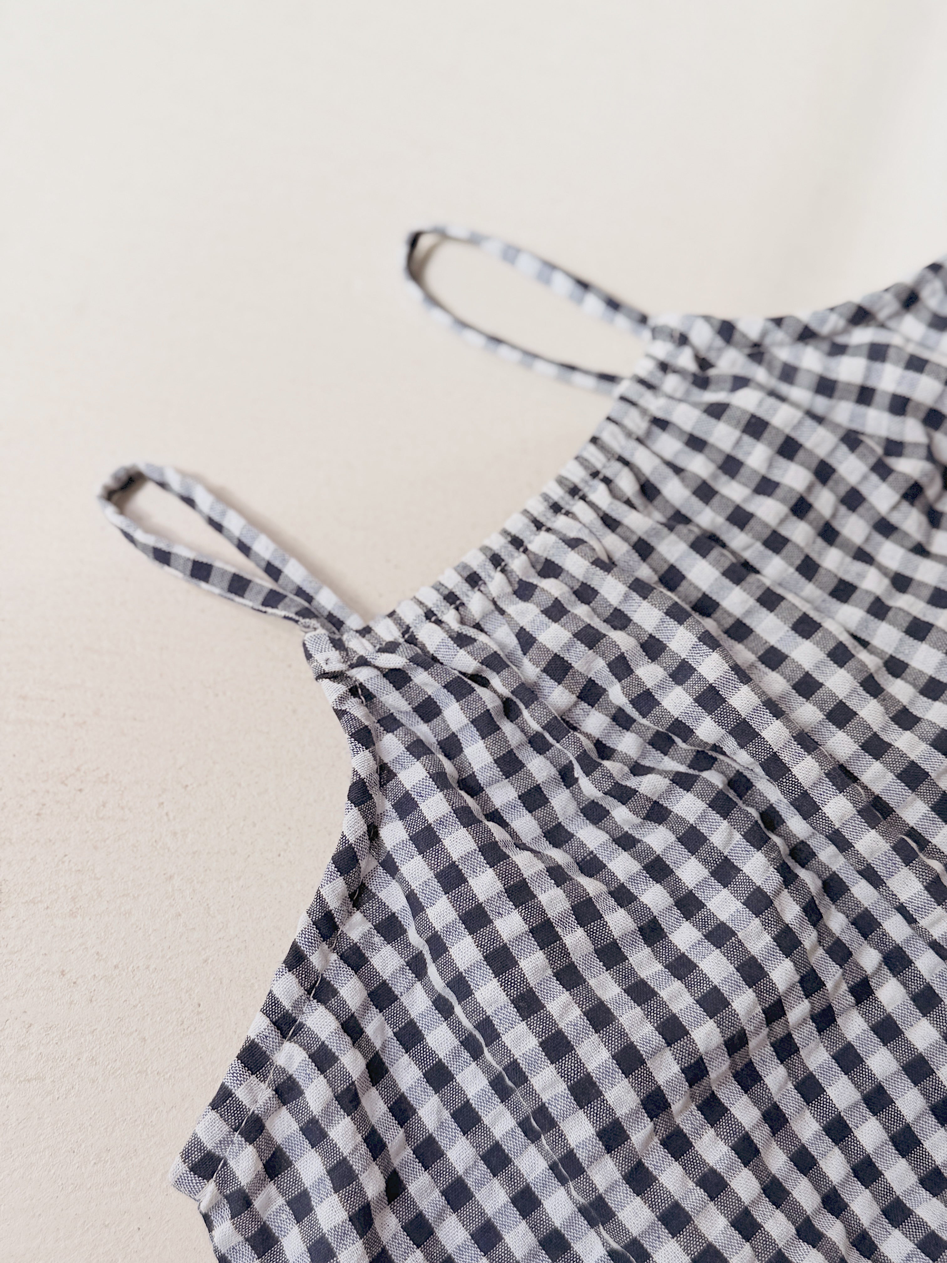 Robe Evi - vichy bleu marine