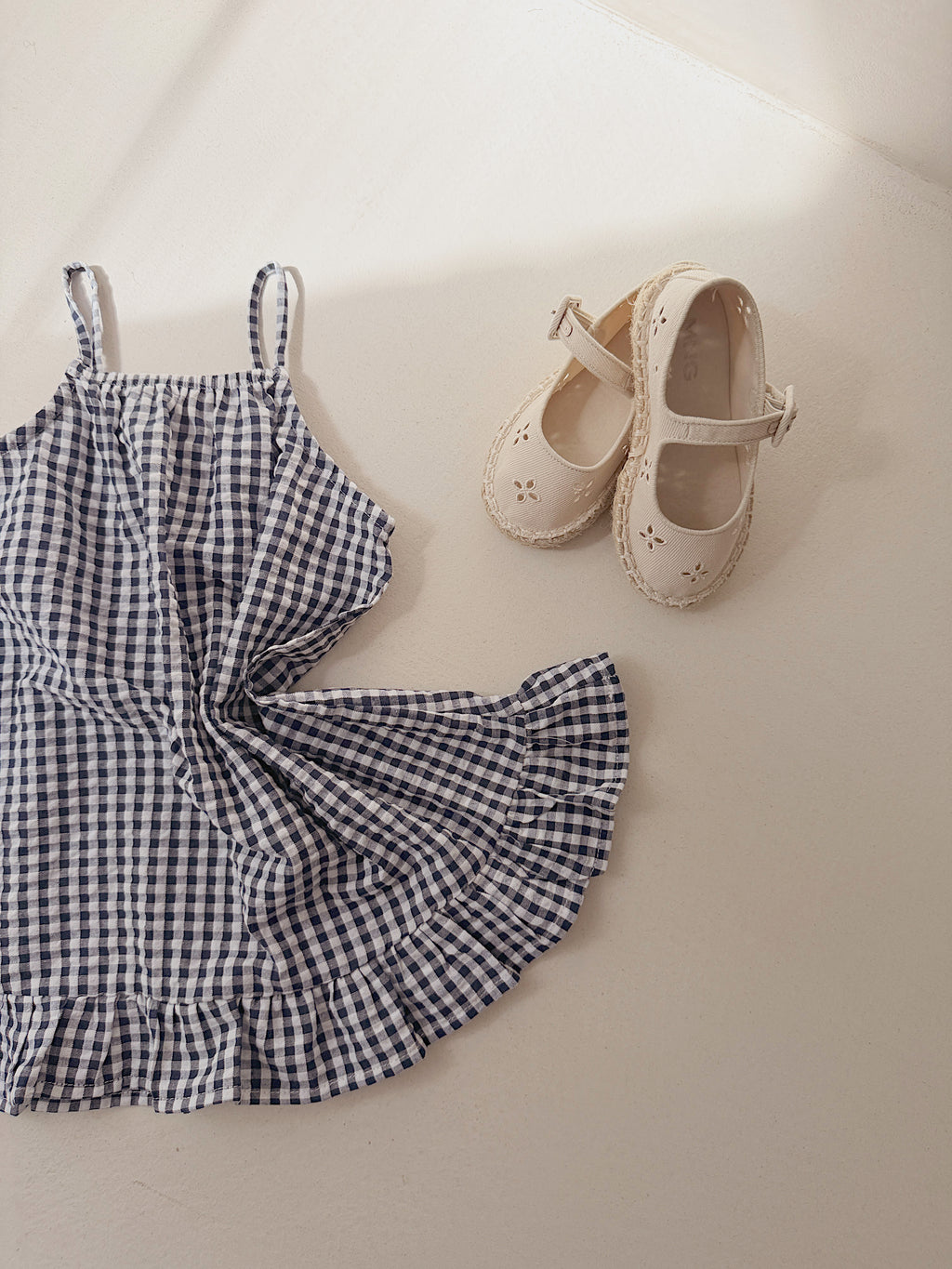 Robe Evi - vichy bleu marine