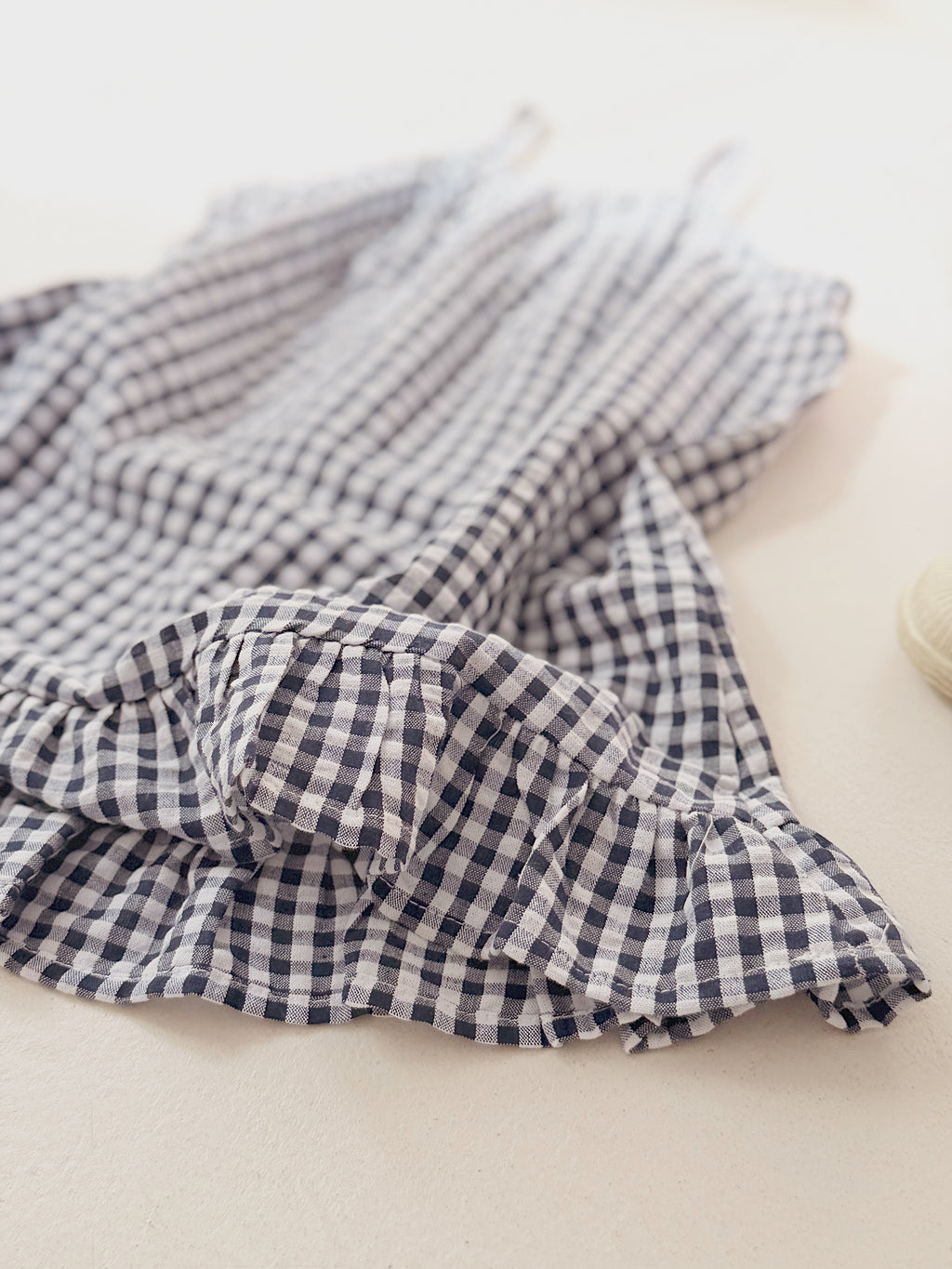 Robe Evi - vichy bleu marine