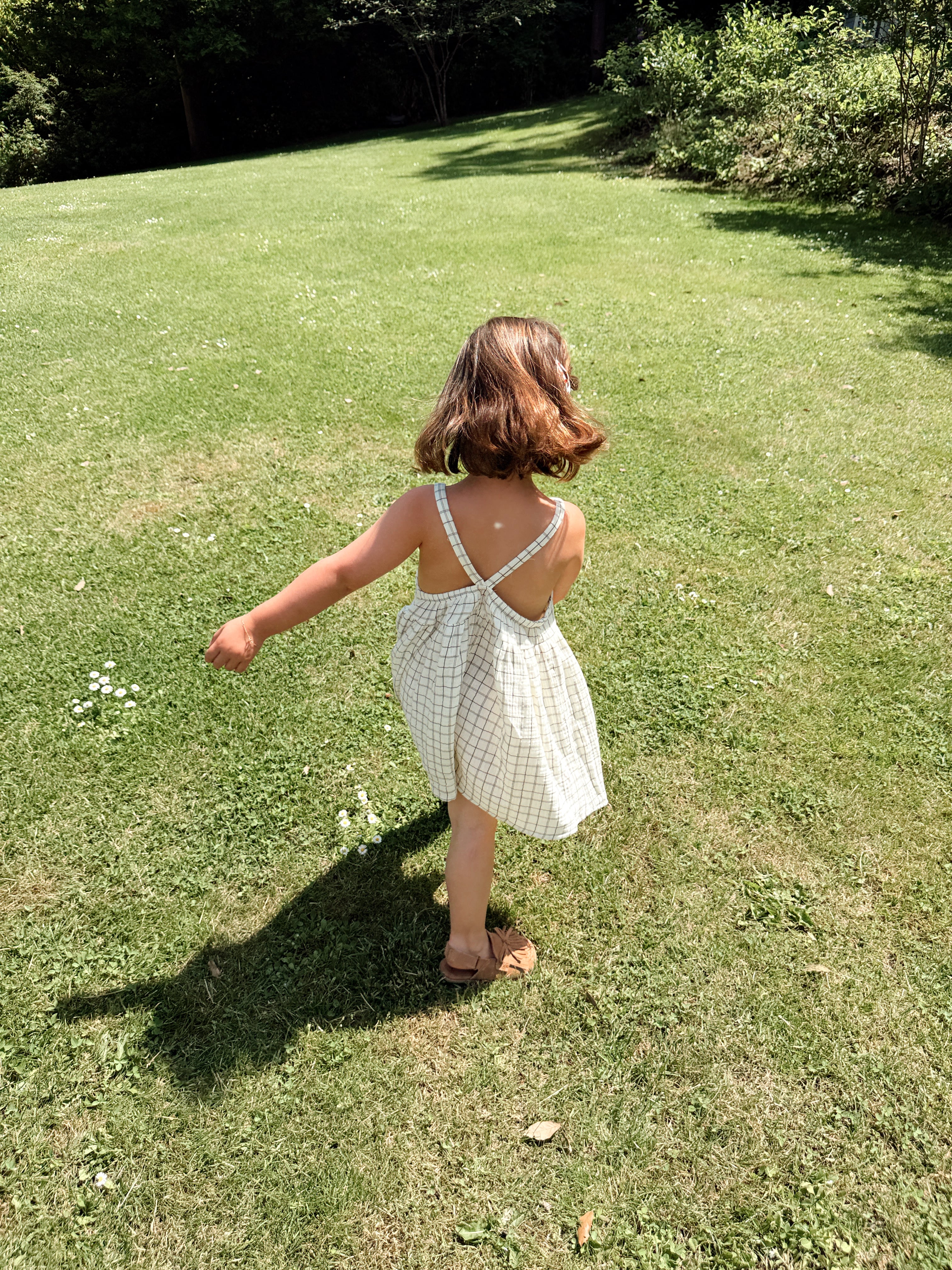 Maëlle Dress - Ecru Check