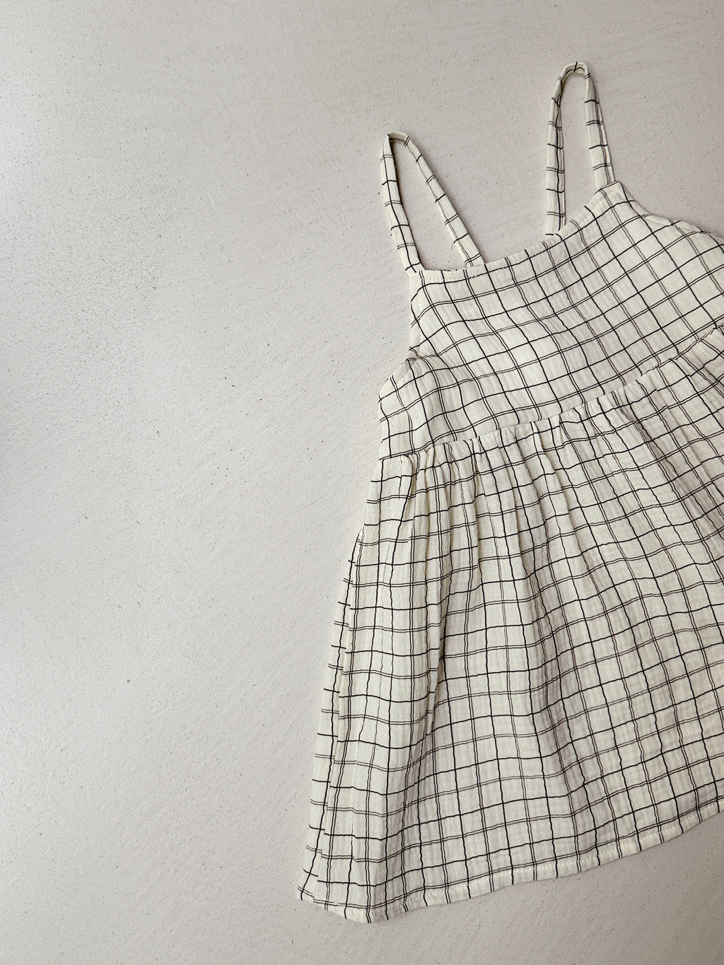 Maëlle Dress - Ecru Check