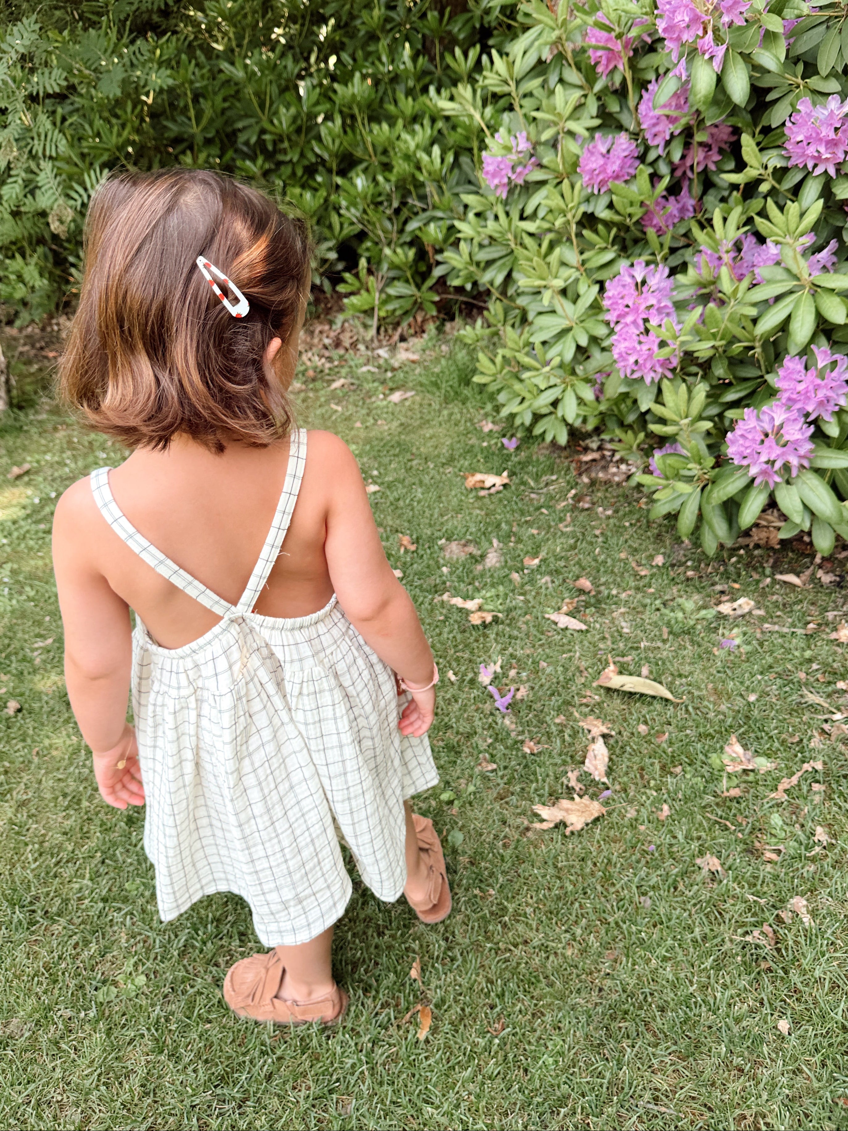 Maëlle Dress - Ecru Check