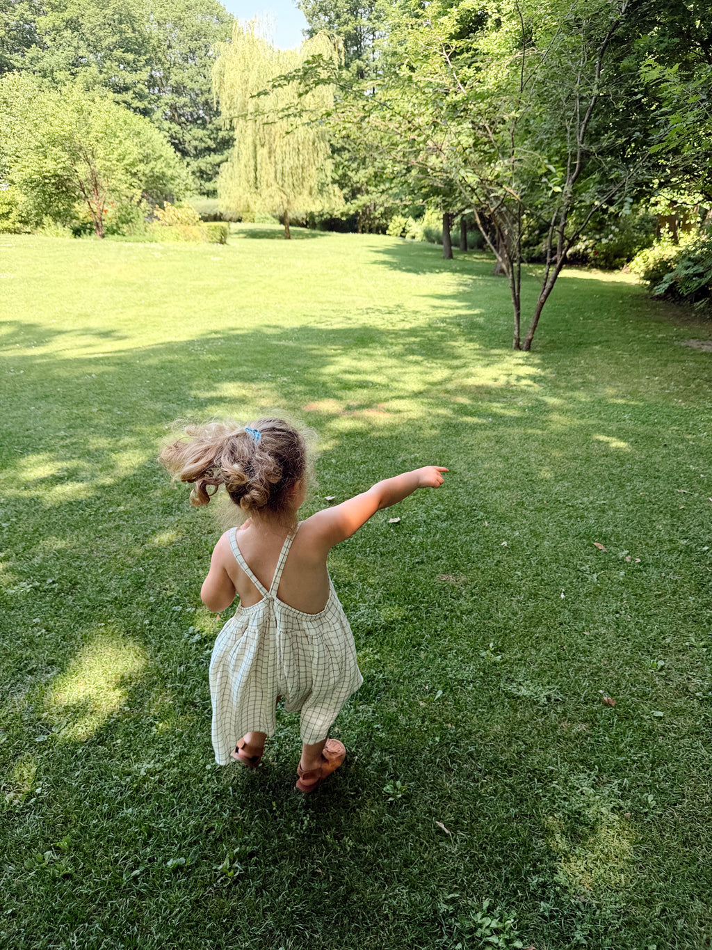Maëlle Dress - Ecru Check