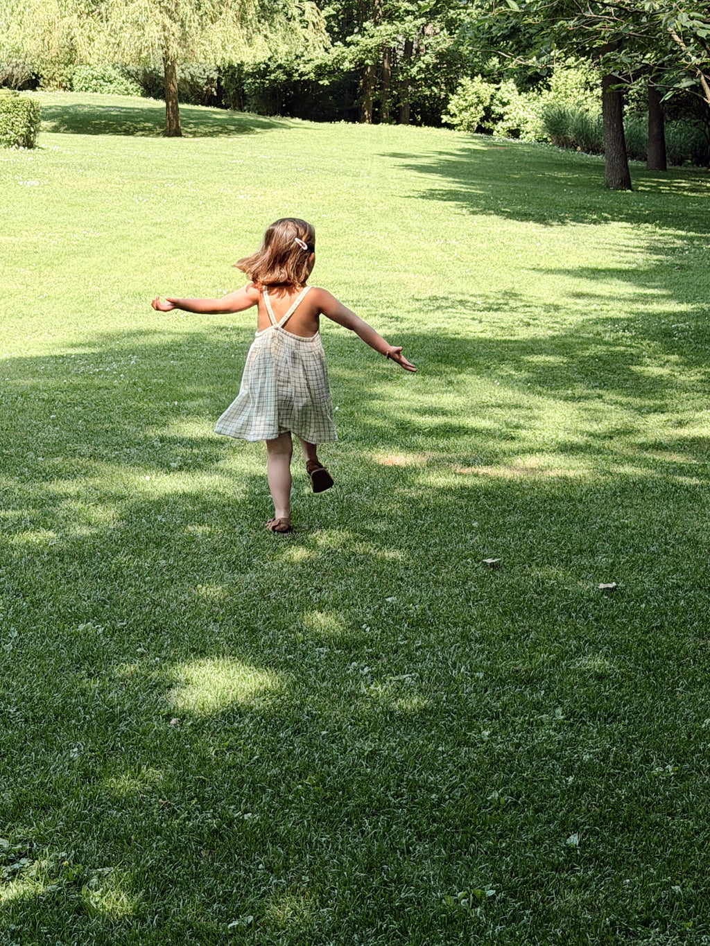 Maëlle Dress - Ecru Check