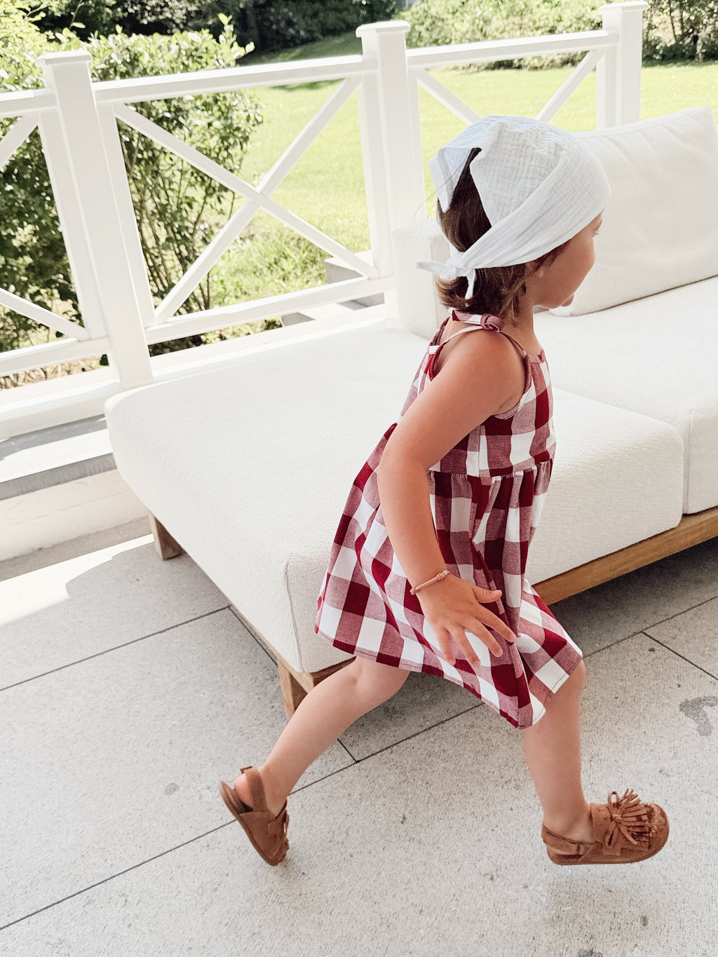 Olga dress - red plaid