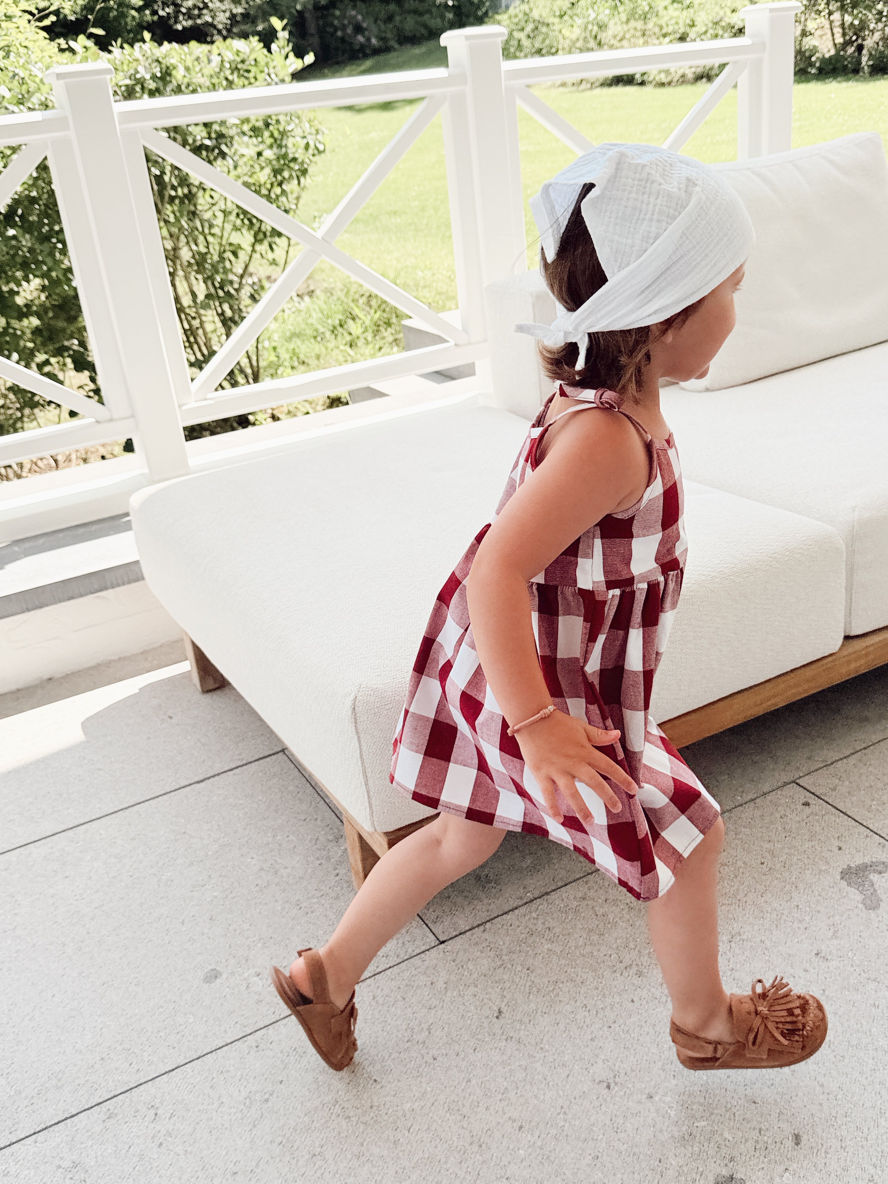 Olga dress - red plaid