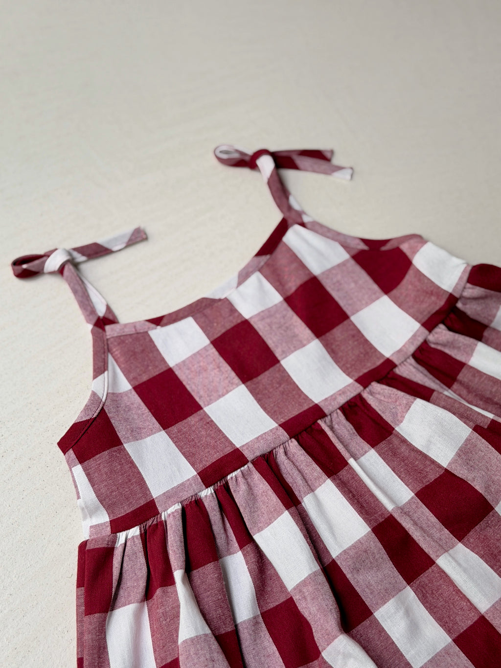 Olga dress - red plaid