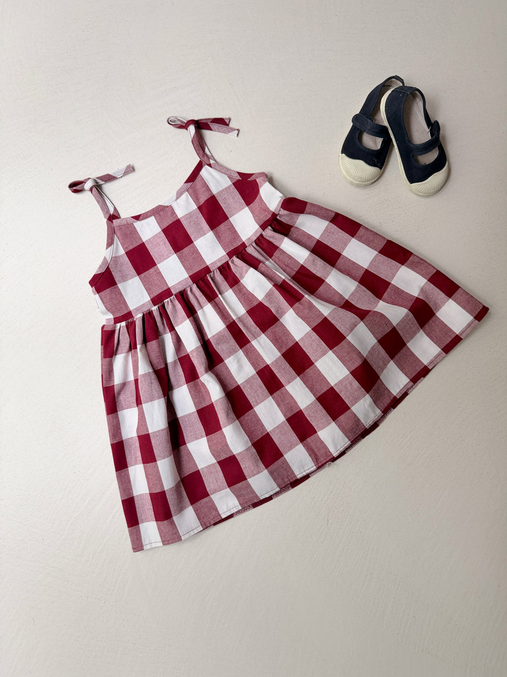 Olga dress - red plaid