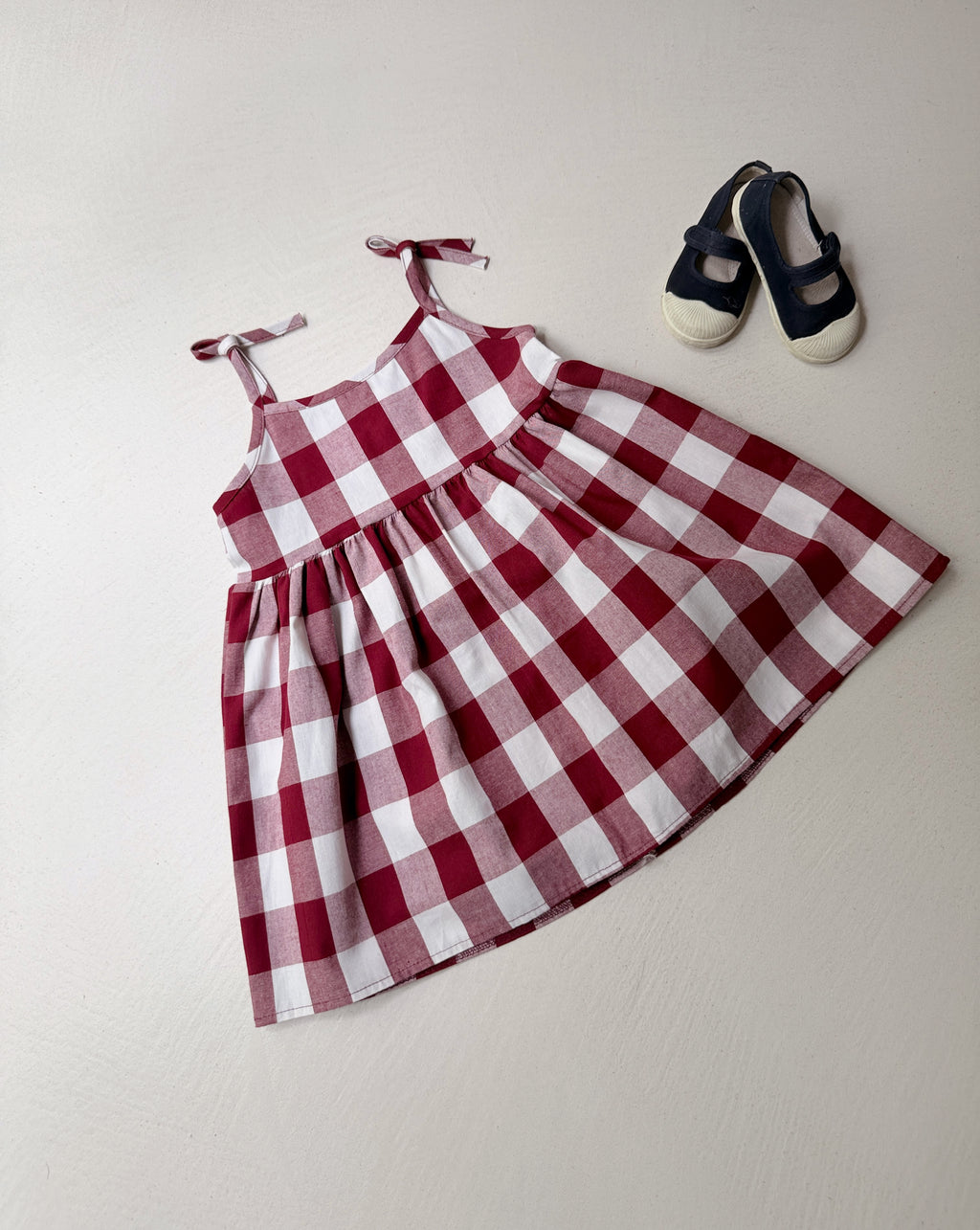 Olga dress - red plaid