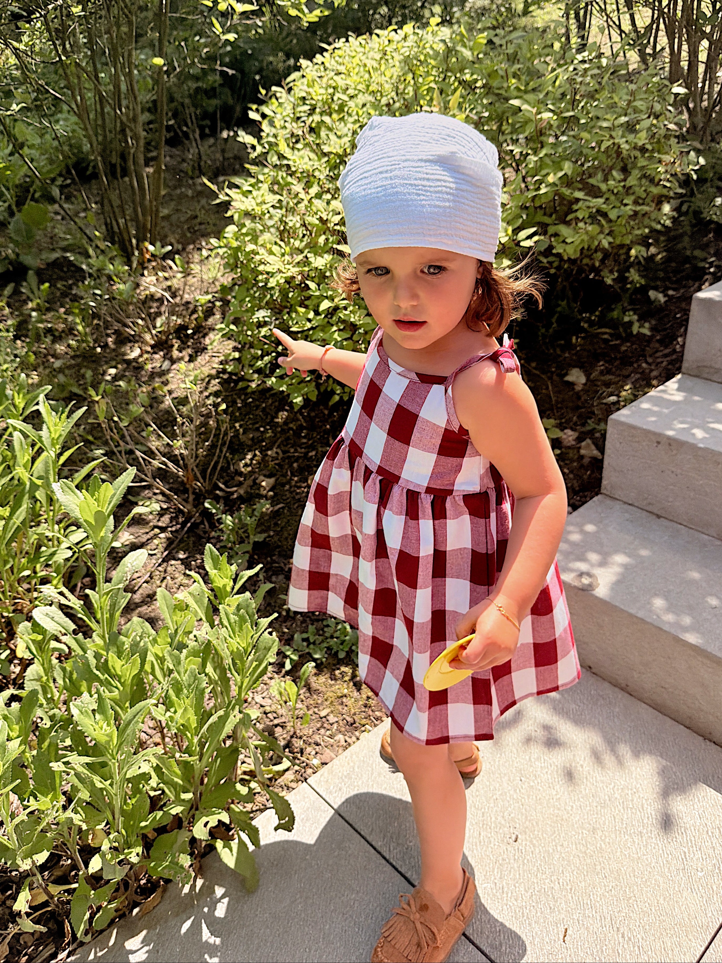 Olga dress - red plaid
