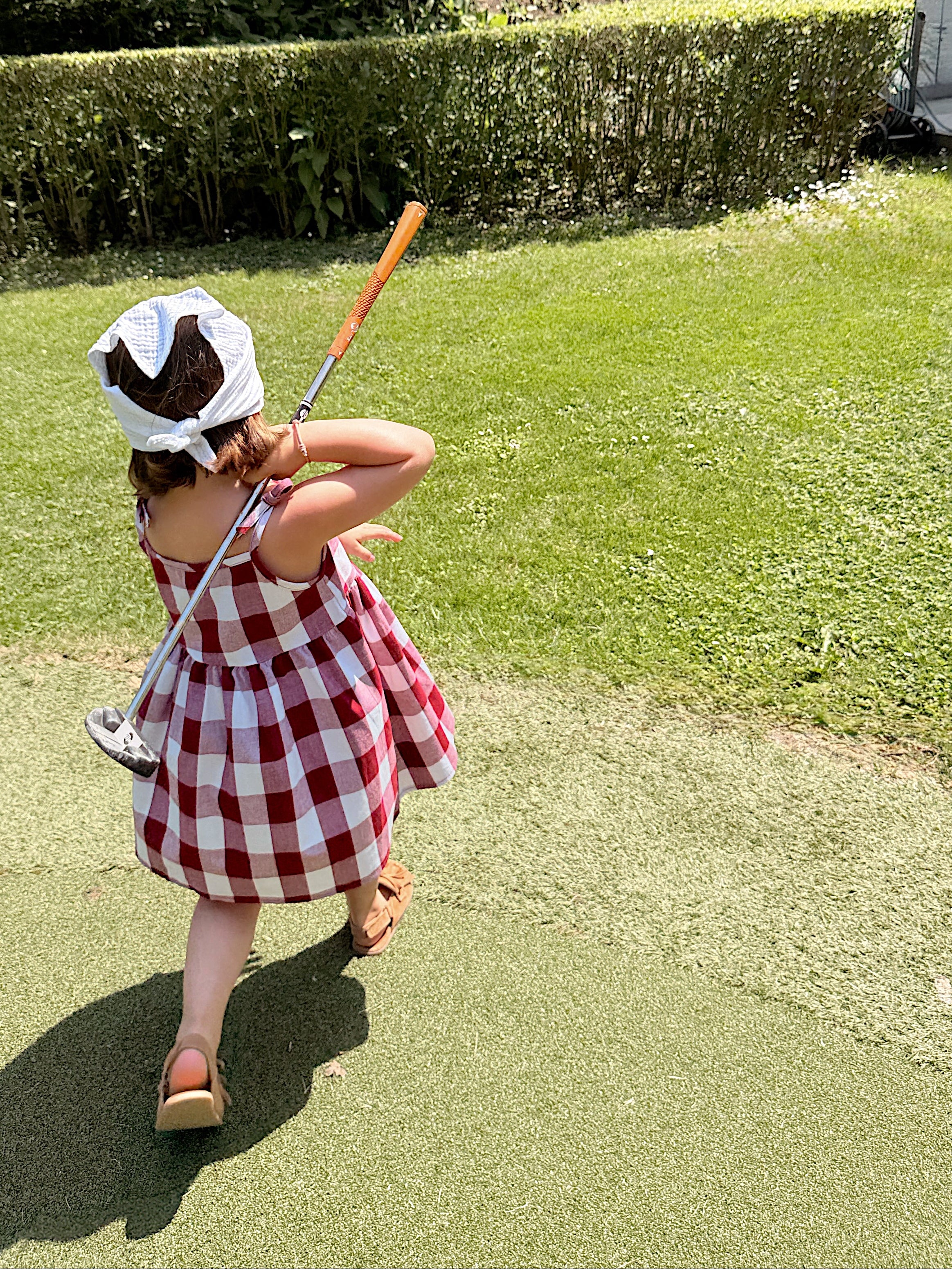 Olga dress - red plaid