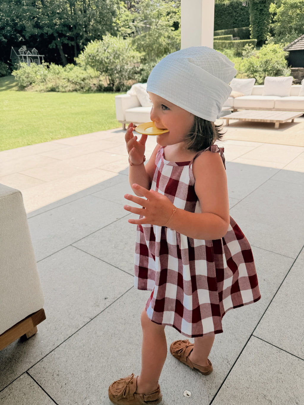 Olga dress - red plaid