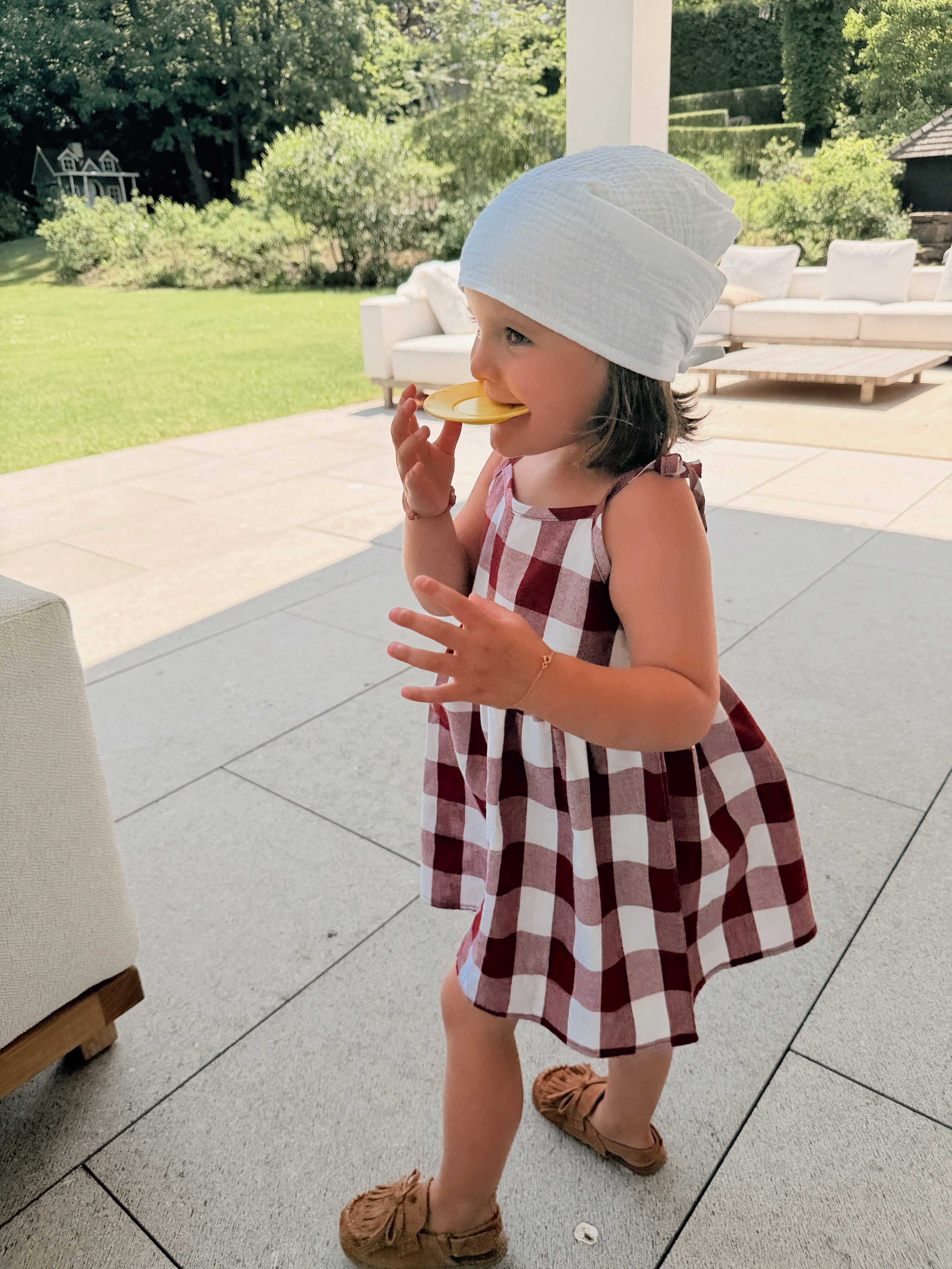 Olga dress - red plaid