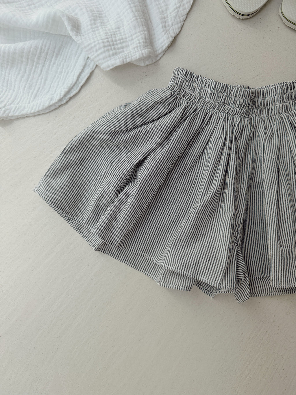 Short Anita - ligné bleu et blanc
