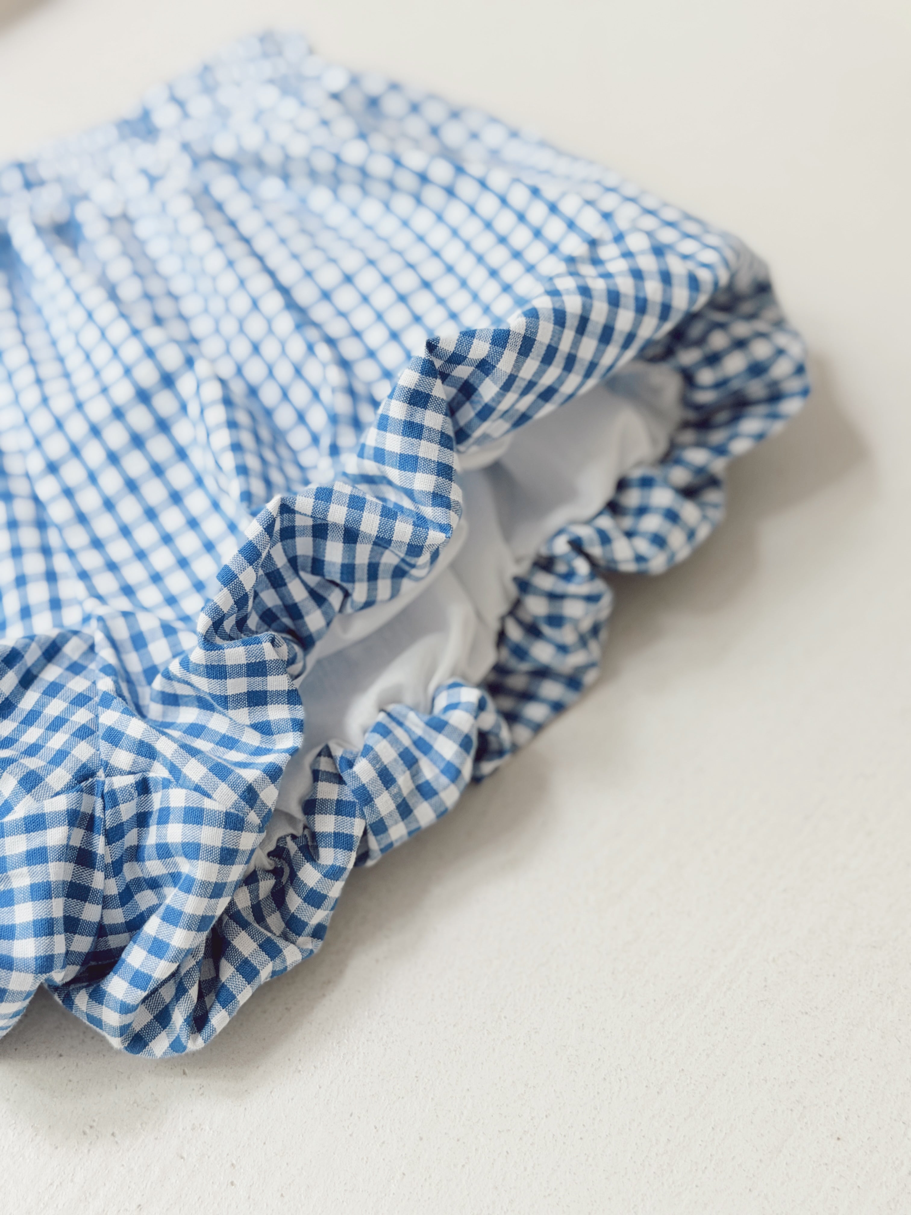 Giulia Shorts - blue gingham
