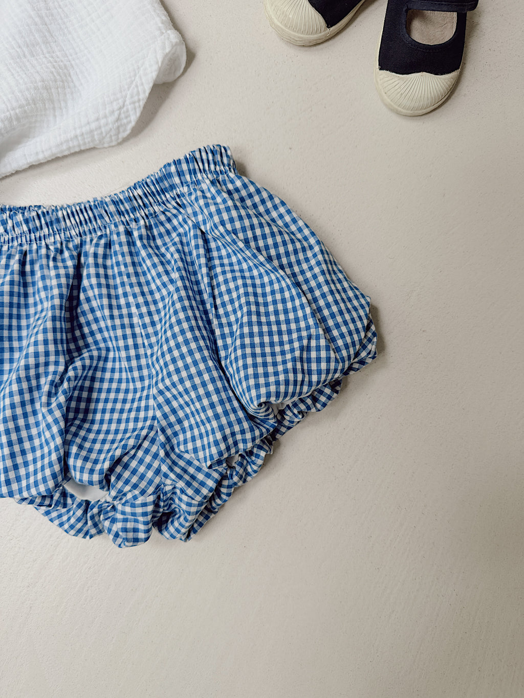 Giulia Shorts - blue gingham