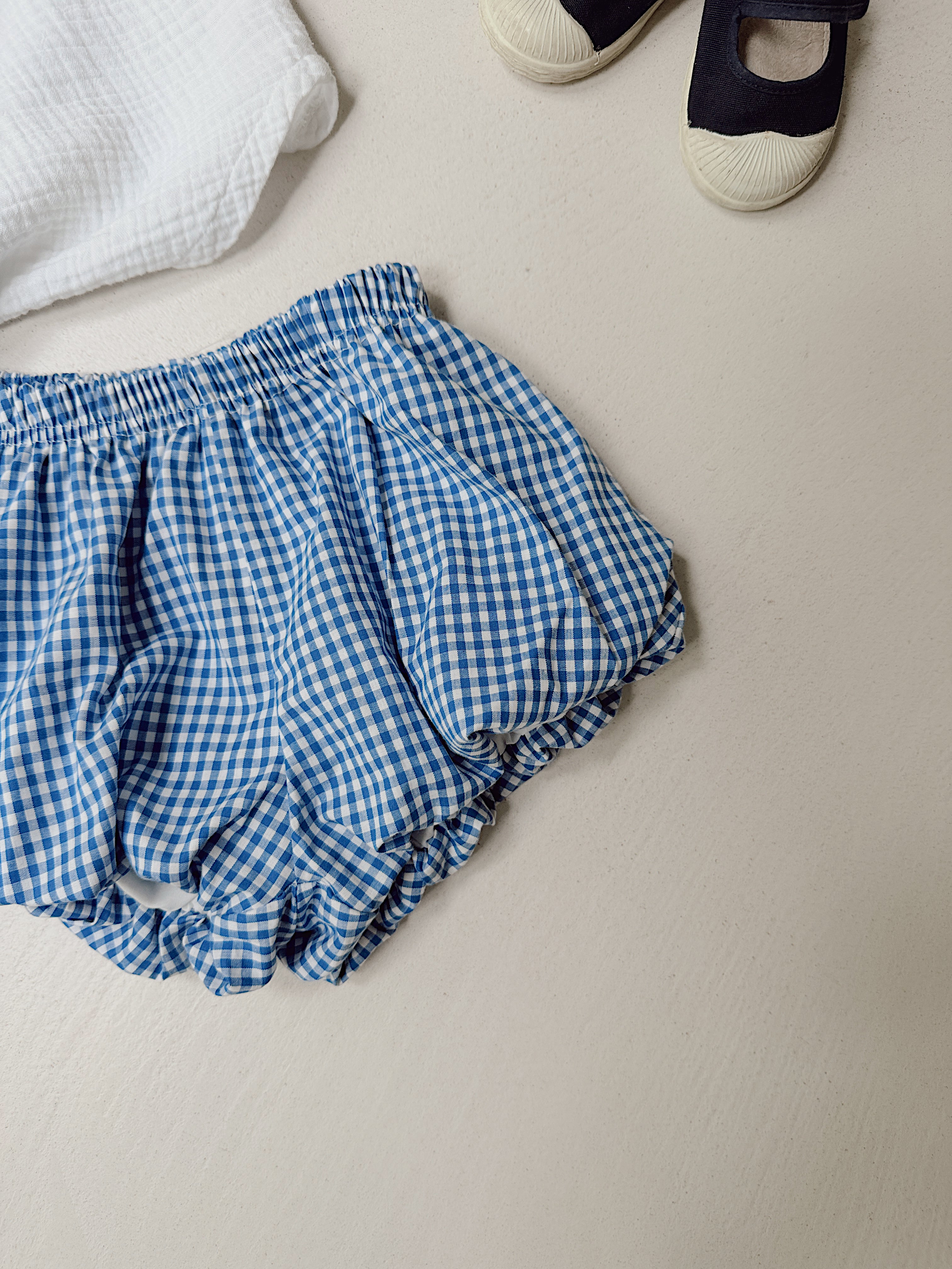 Giulia Shorts - blue gingham