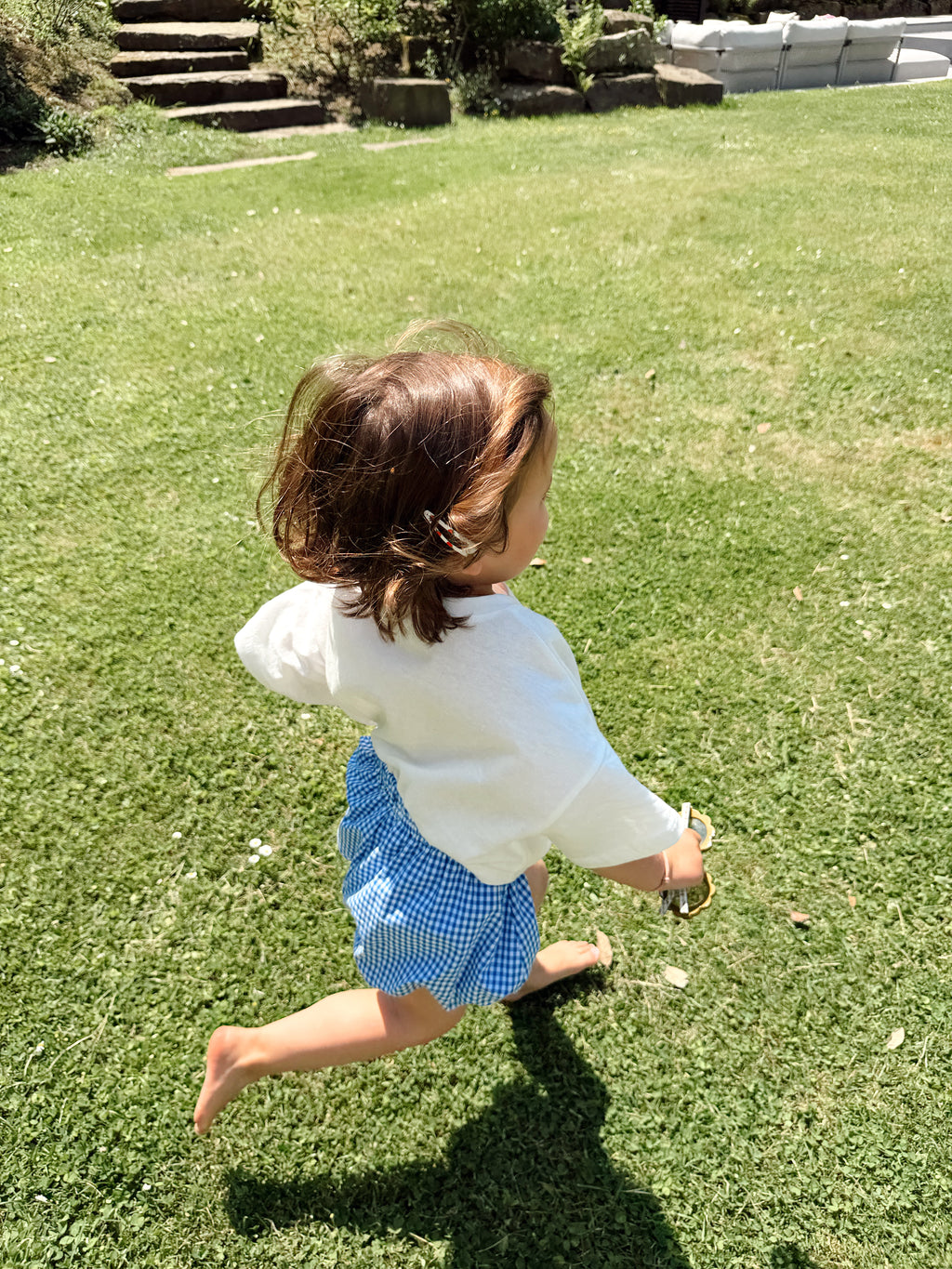 Giulia Shorts - blue gingham