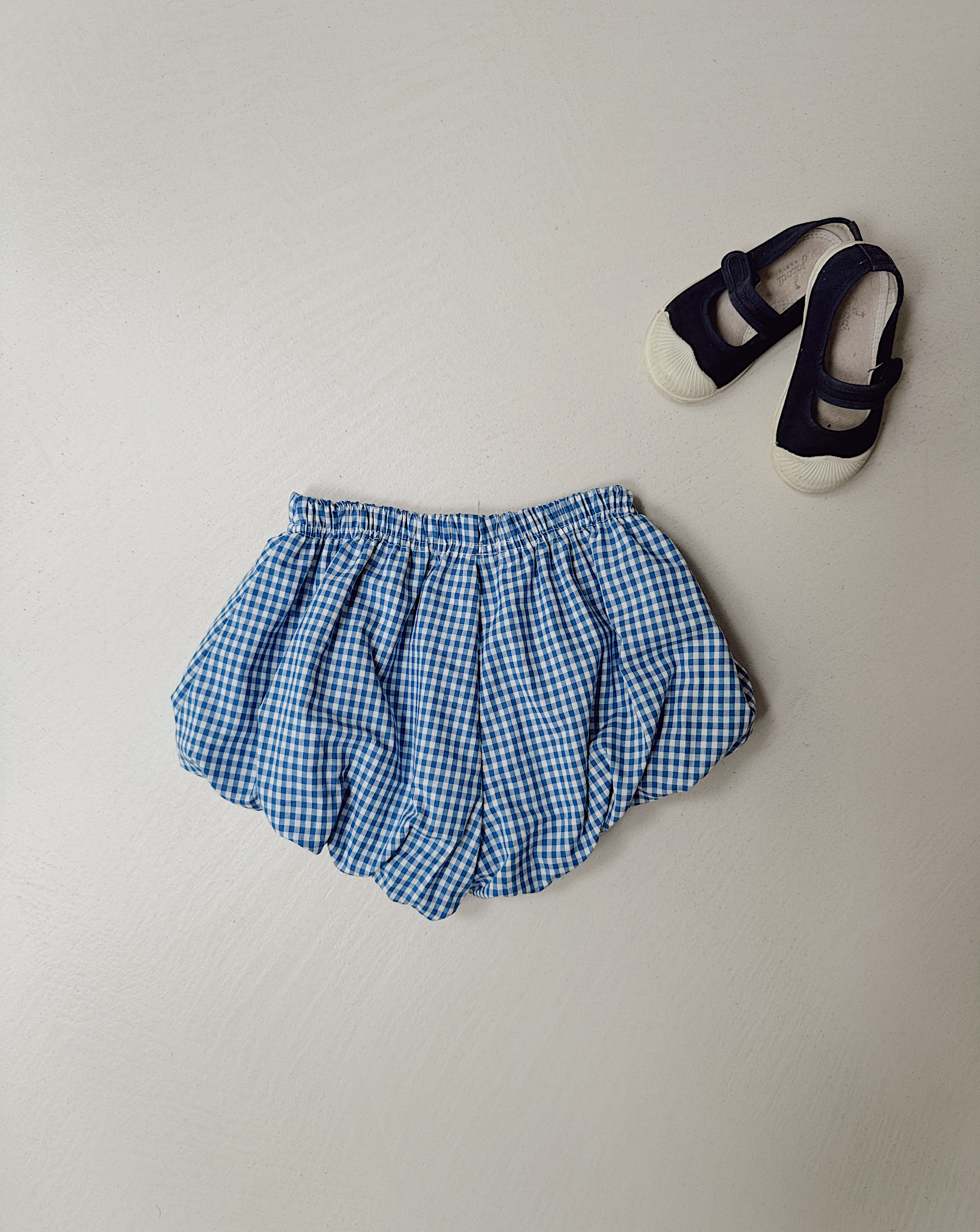 Giulia Shorts - blue gingham