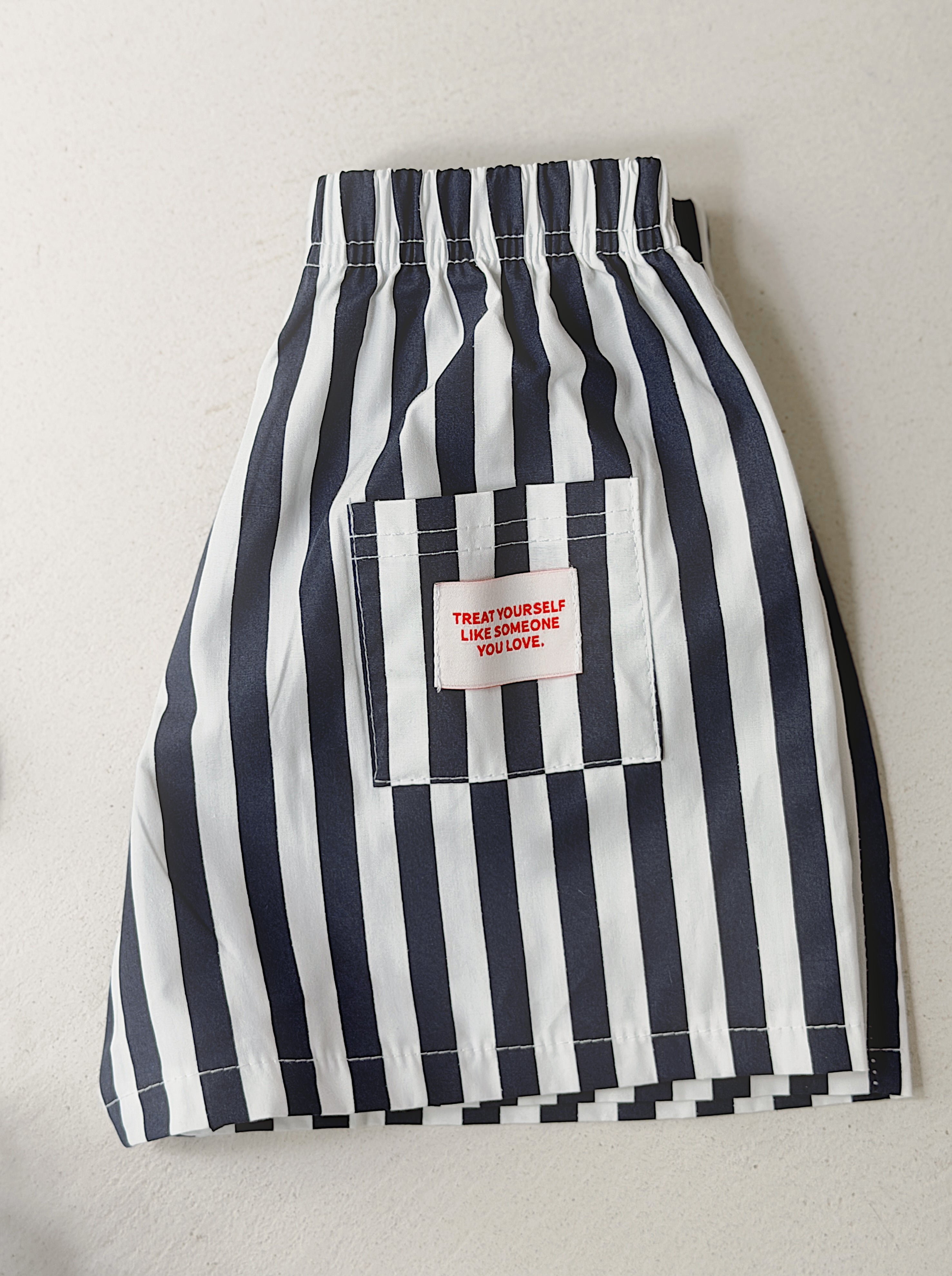 Short Josh - blue with stripes