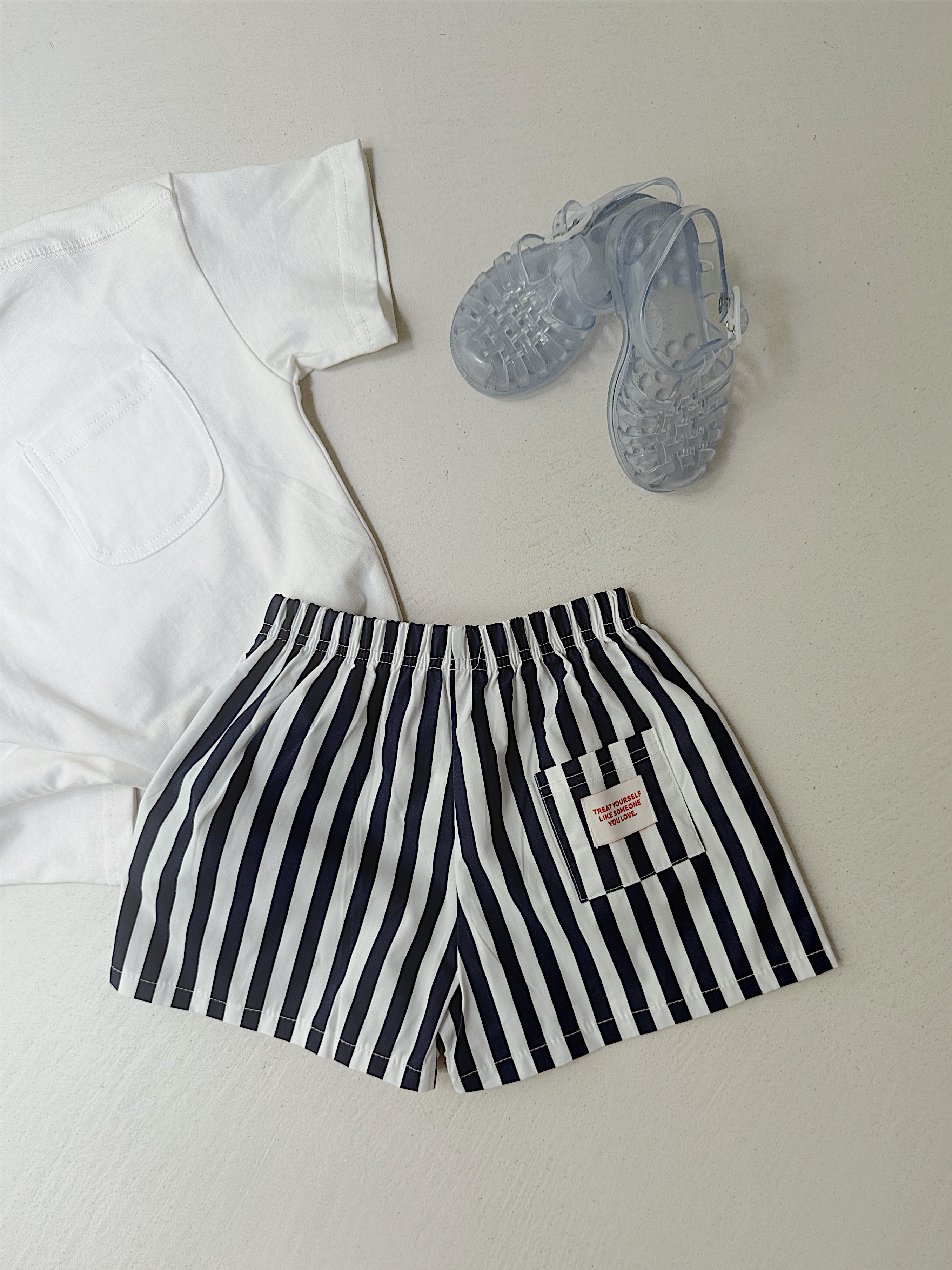 Short Josh - blue with stripes