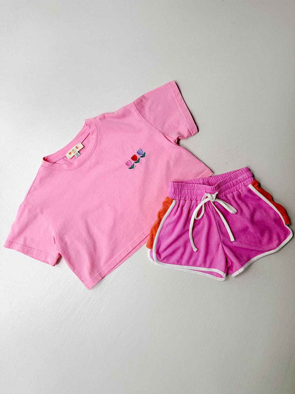 Lyvia shorts - pink and orange