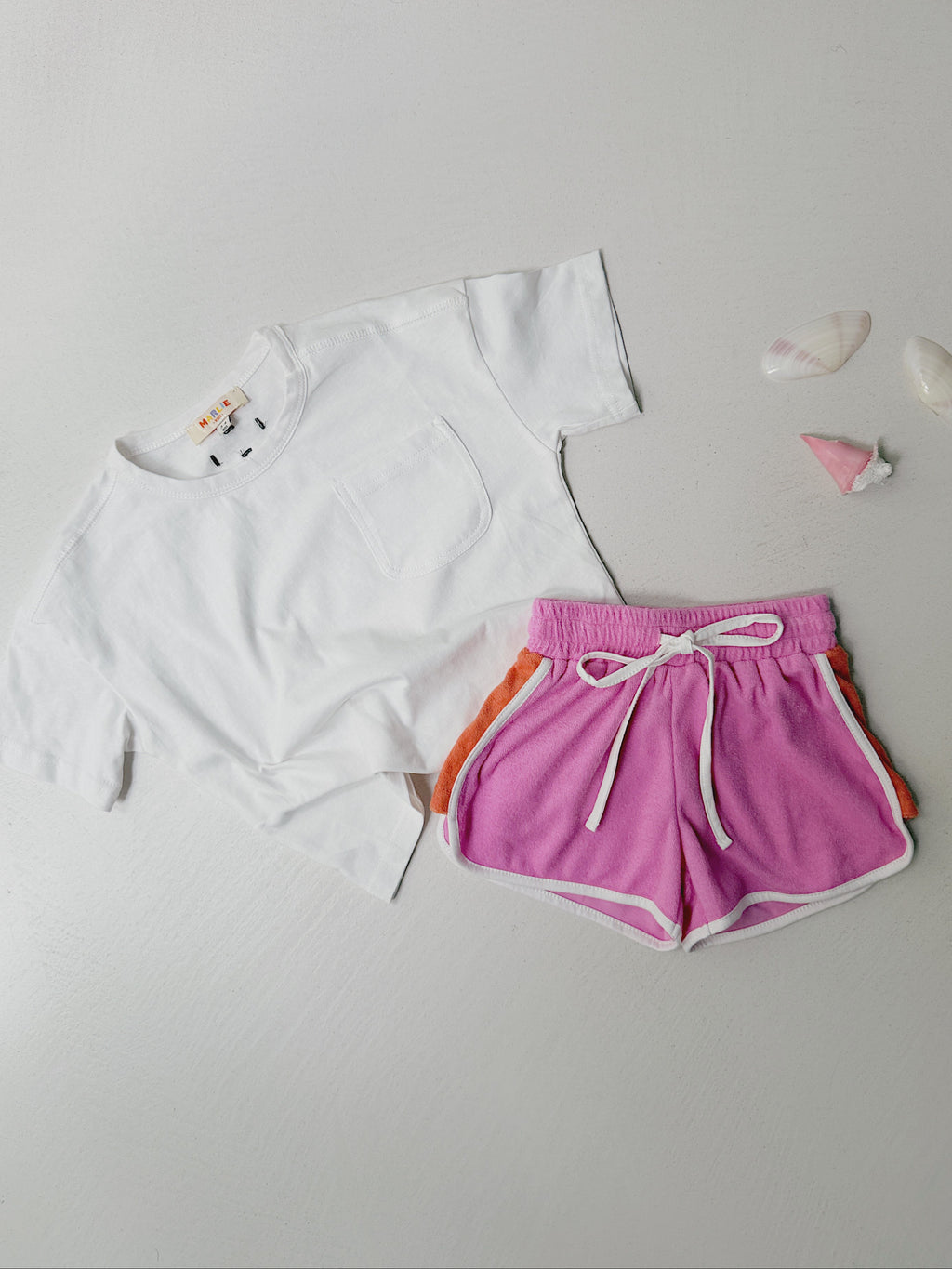 Lyvia shorts - pink and orange