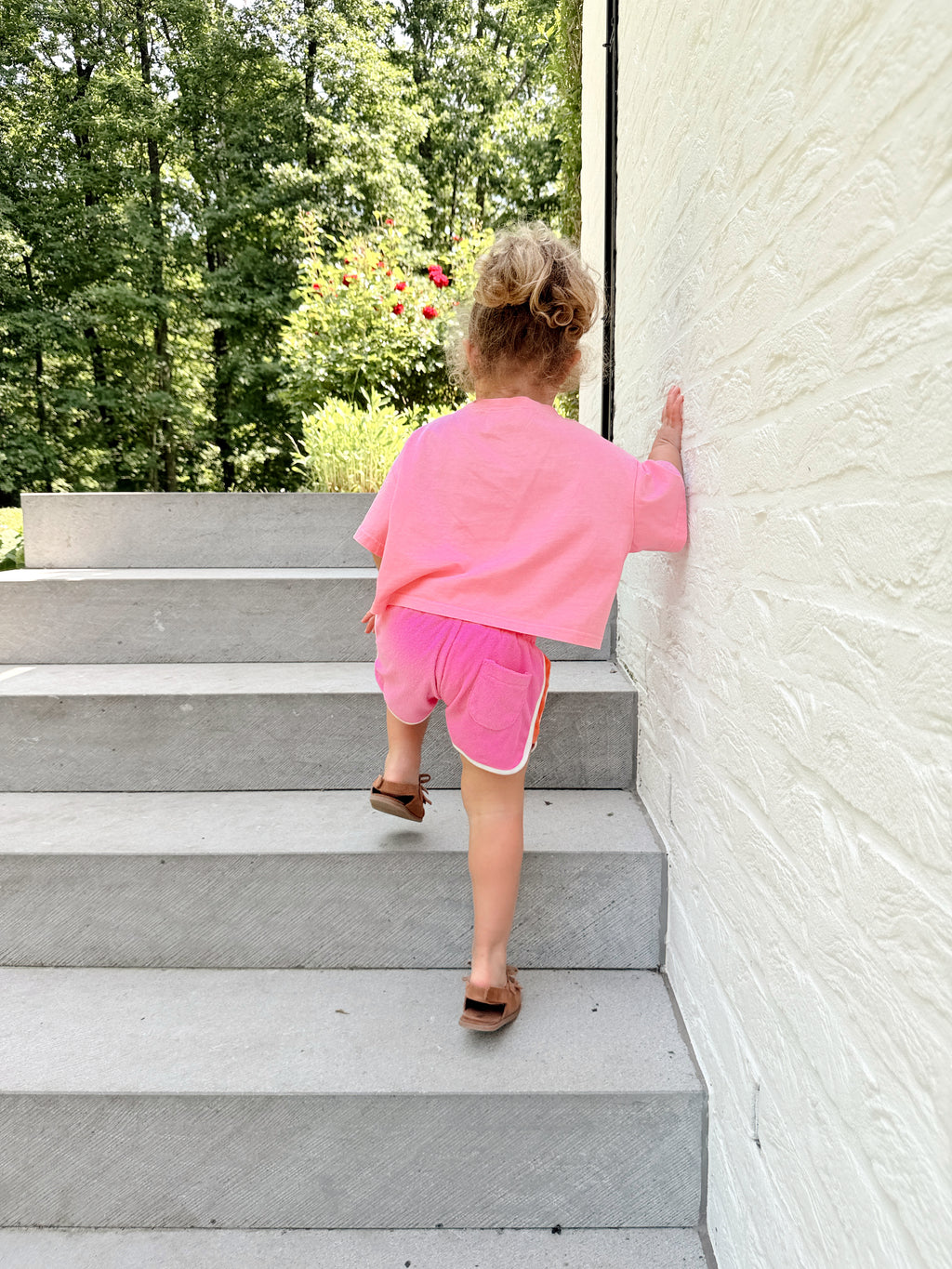 Lyvia shorts - pink and orange