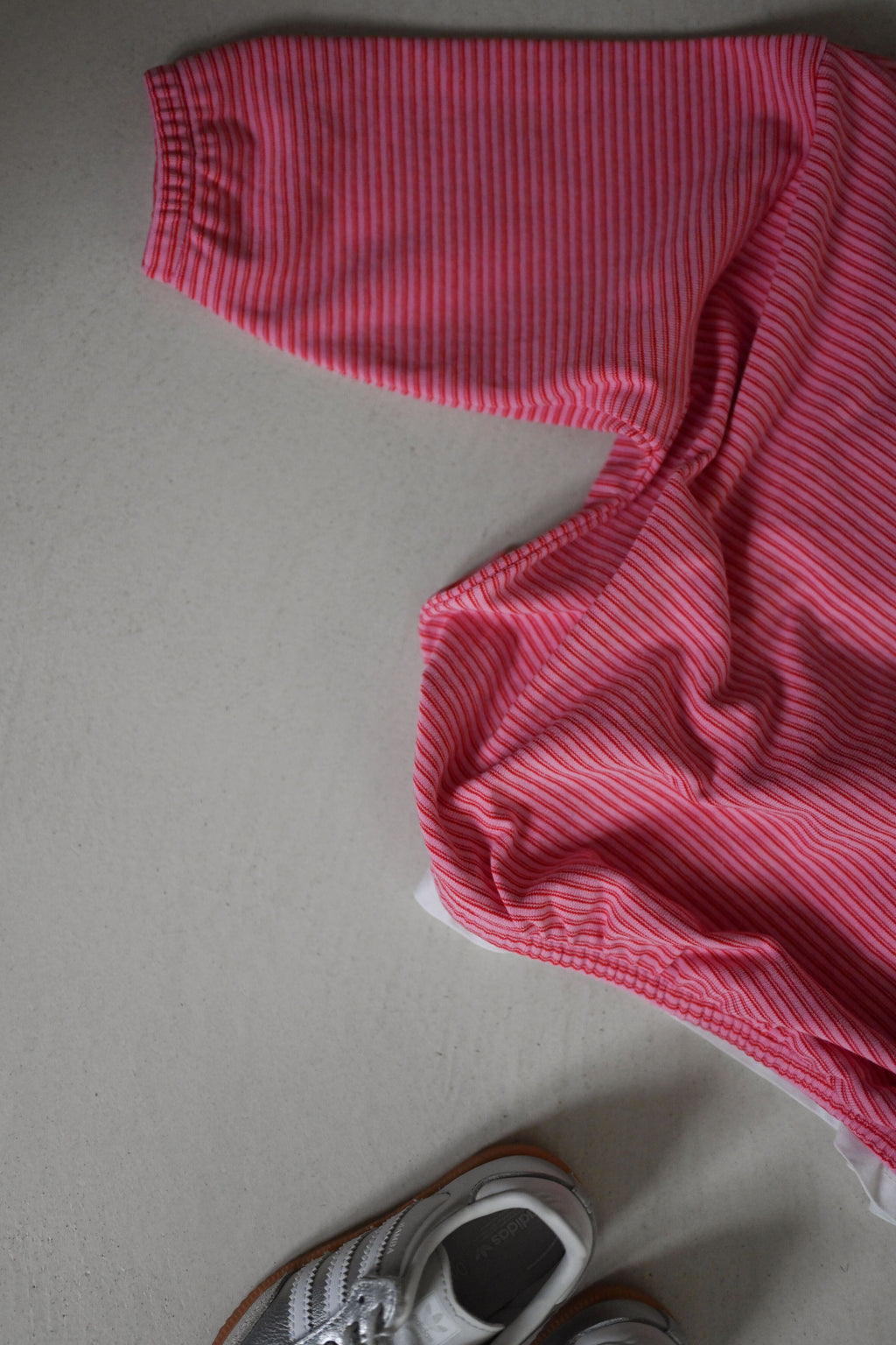 Sweat Elian - ligné rose