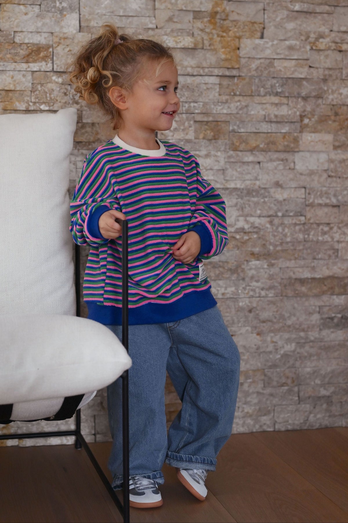 Sweat Steffi - ligné multicolore