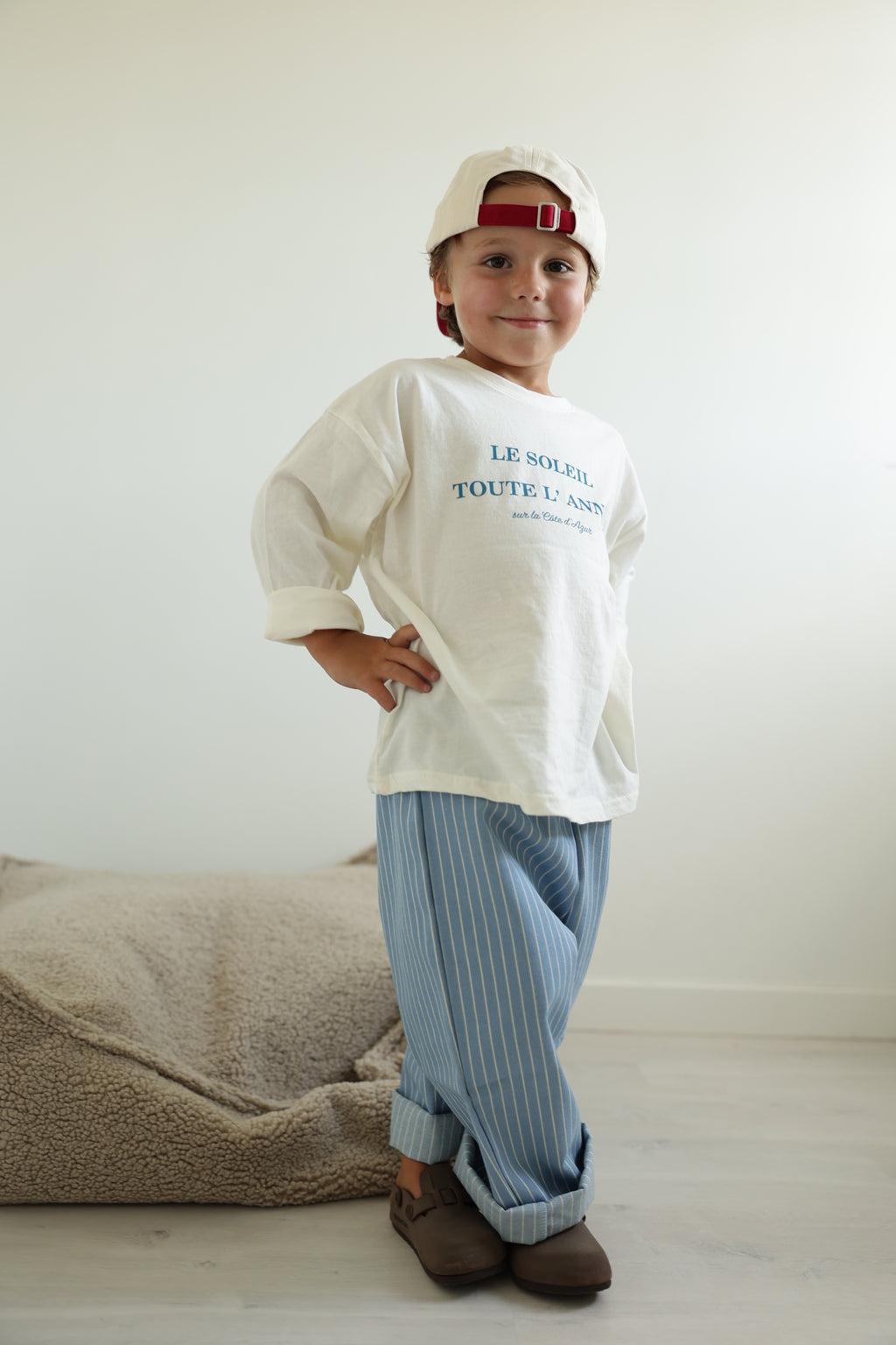T-shirt Azur - écru