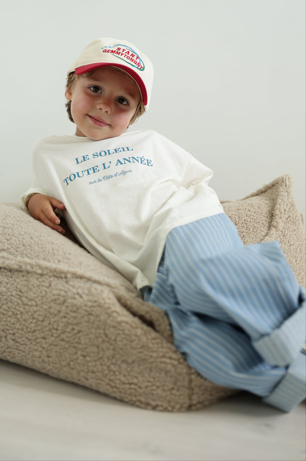 T-shirt Azur - écru