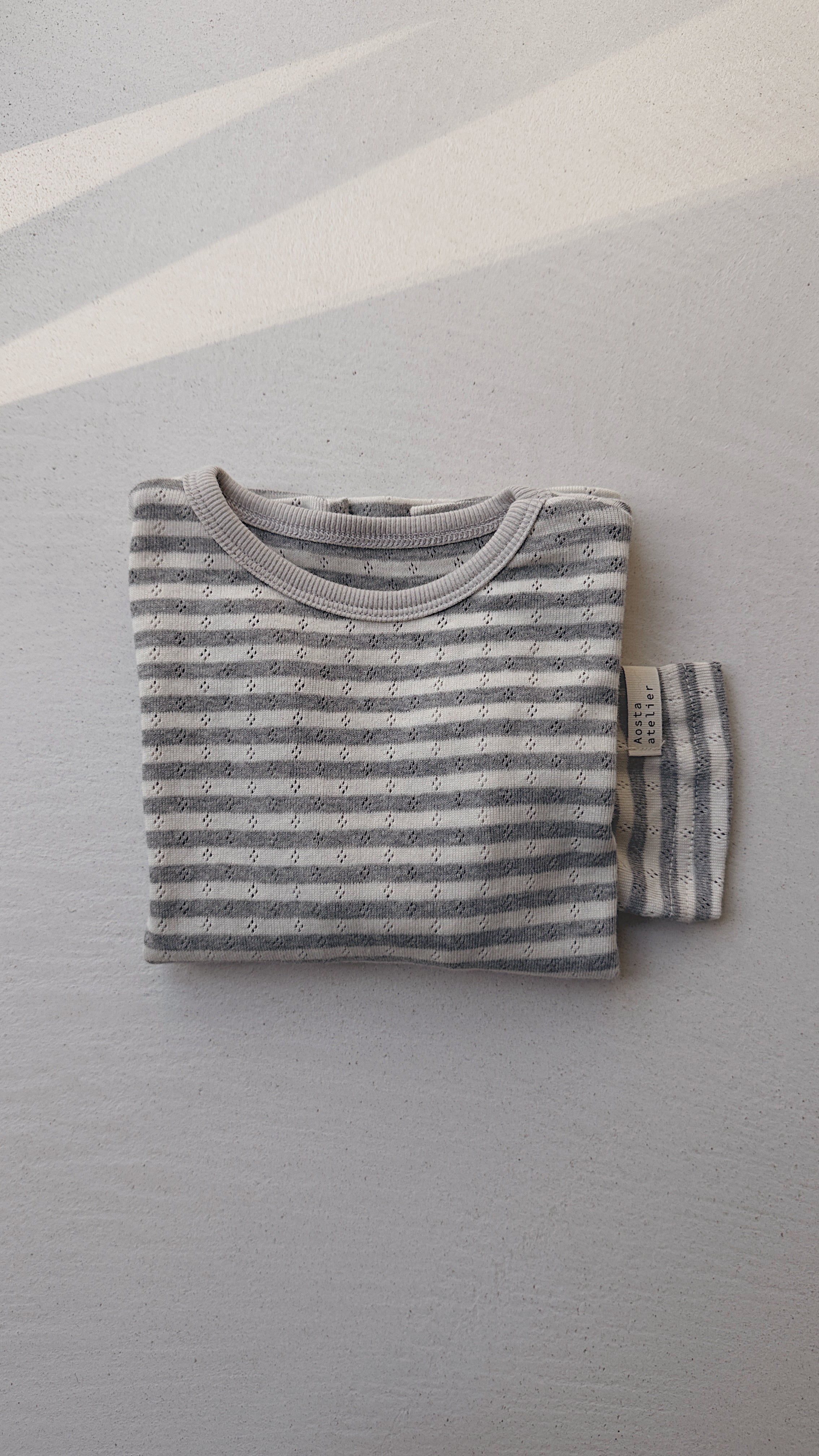 T-shirt Edith - gris et écru