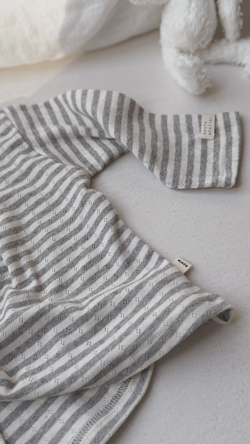 T-shirt Edith - gris et écru