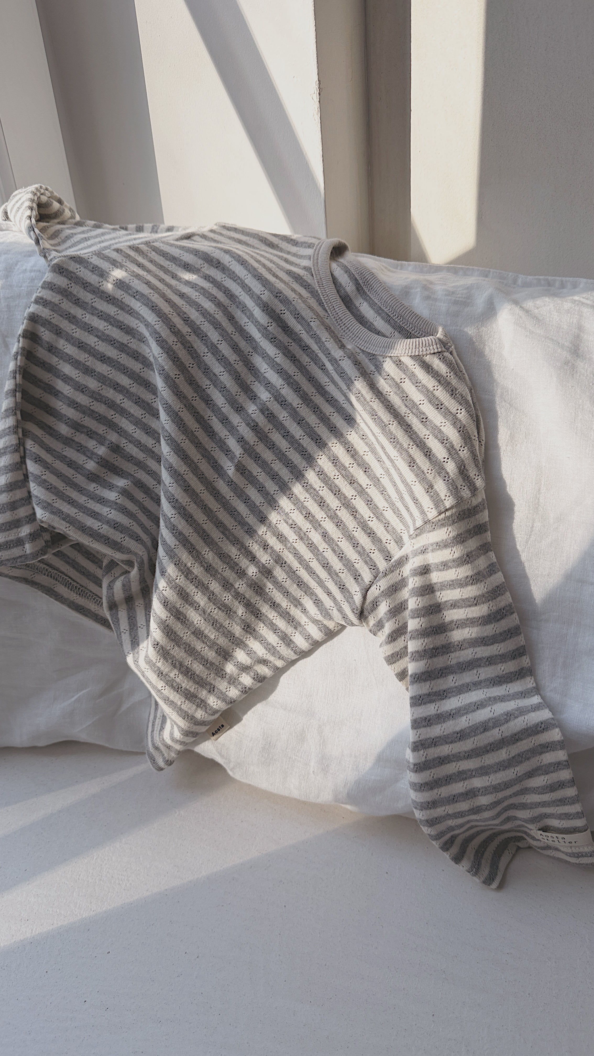 T-shirt Edith - gris et écru